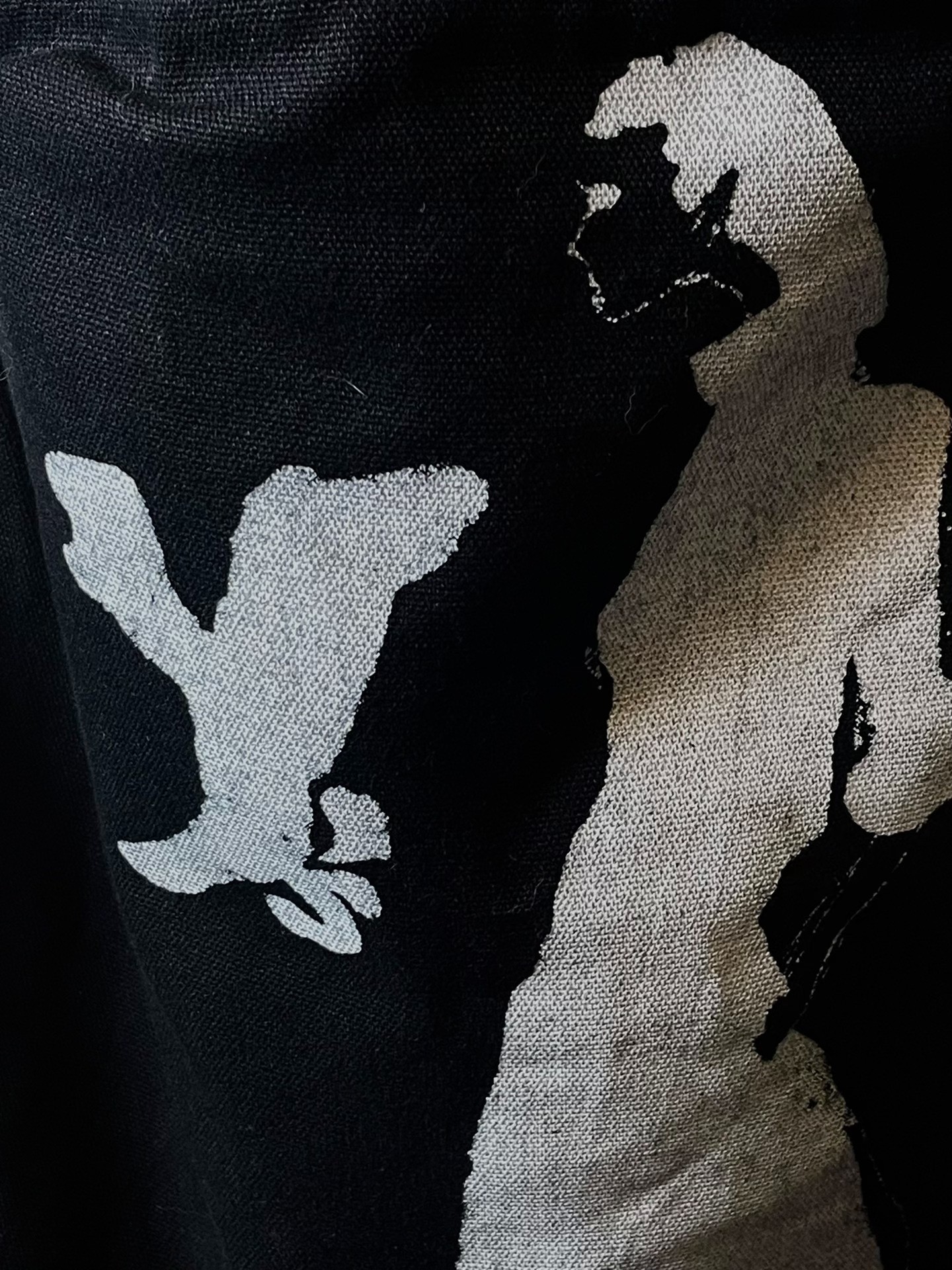Yohji Yamamoto Omotesando Limited Canvas Tote — detail