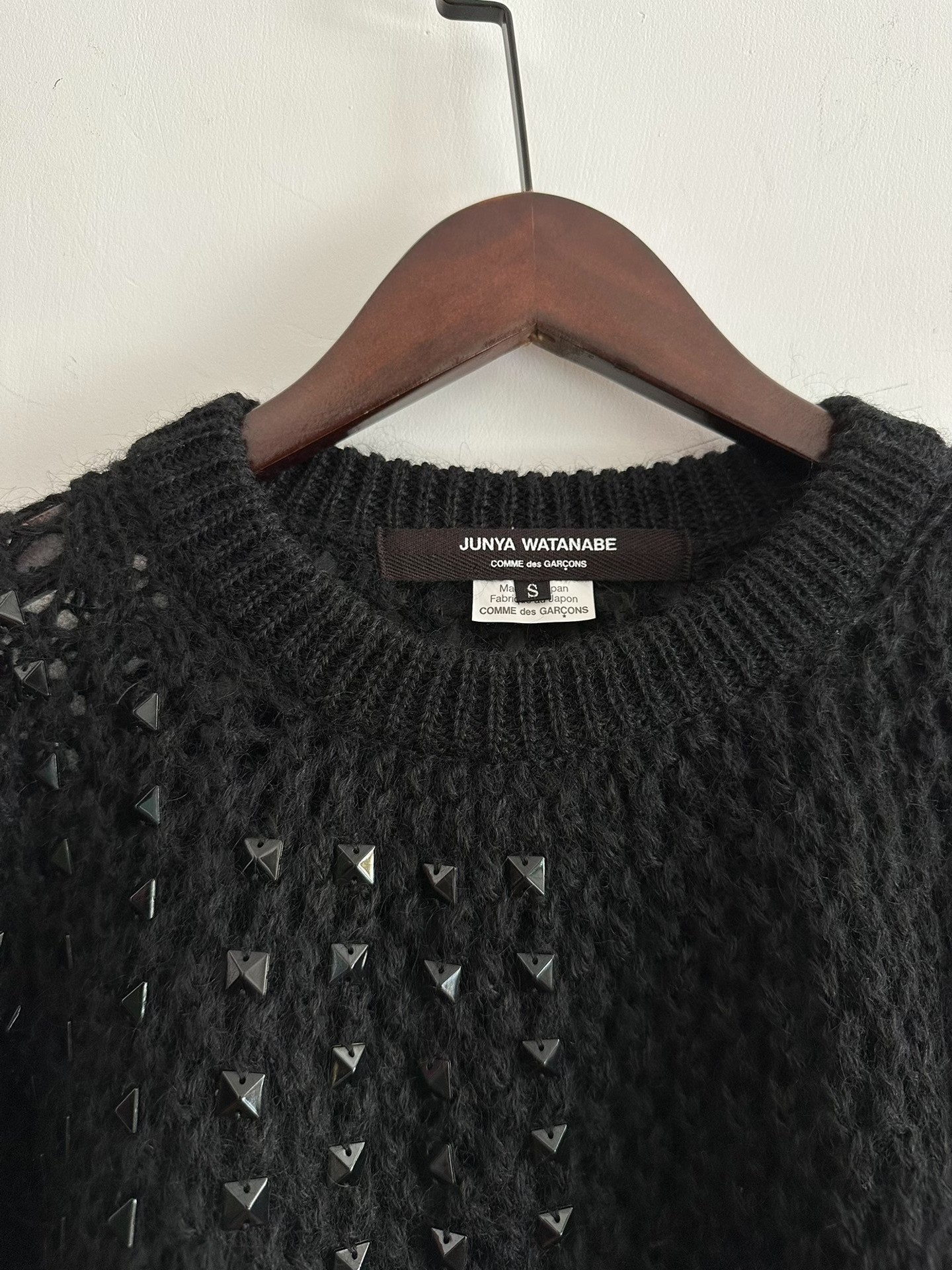 Junya Watanabe Studded Knit Sweater — back