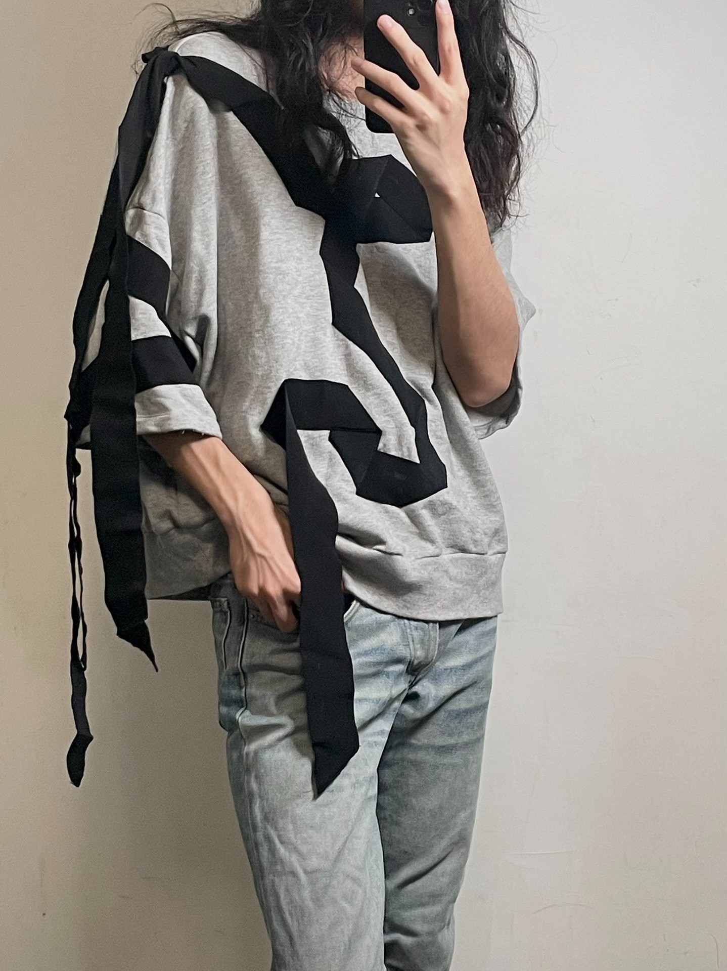 Dries Van Noten S/S20 Ribbon Sweatshirt — front