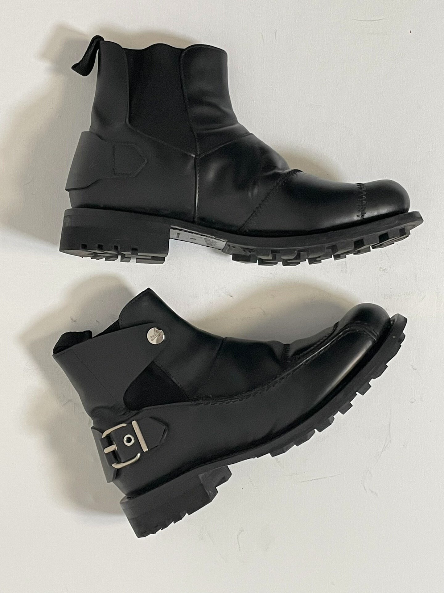 Jean Paul Gaultier Black Combat Boots — detail
