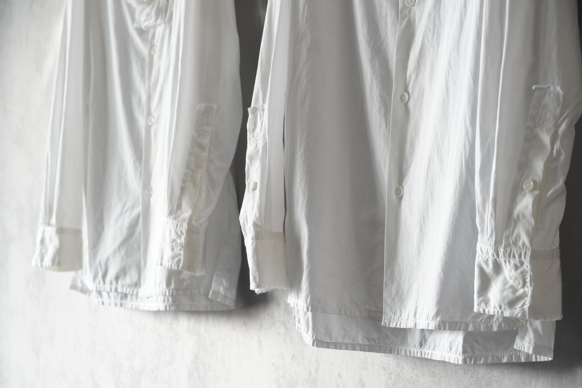 Yohji Yamamoto 15AW White Ruffled Shirts — back