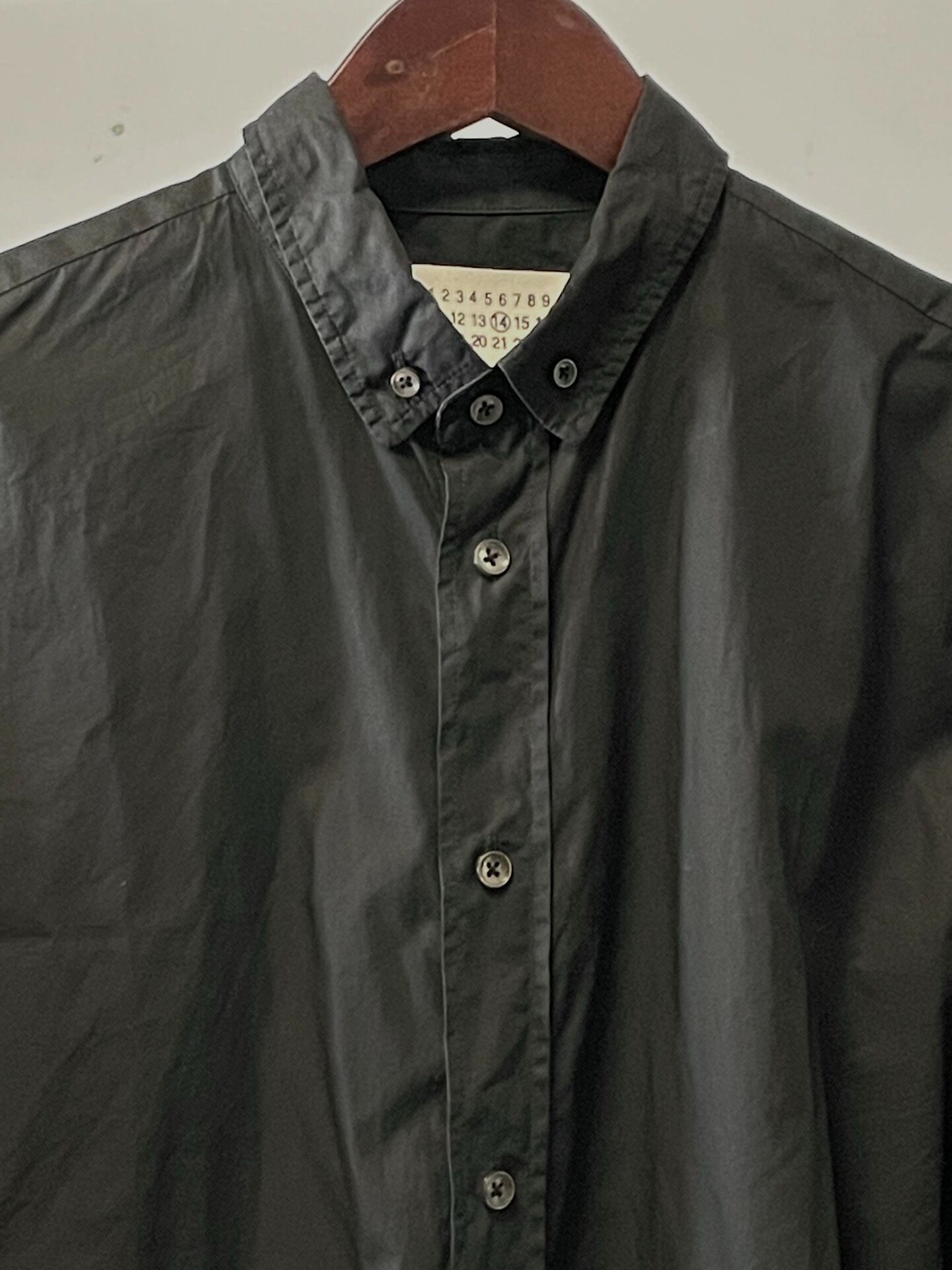 Maison Martin Margiela S/S11 Black Shirt — detail