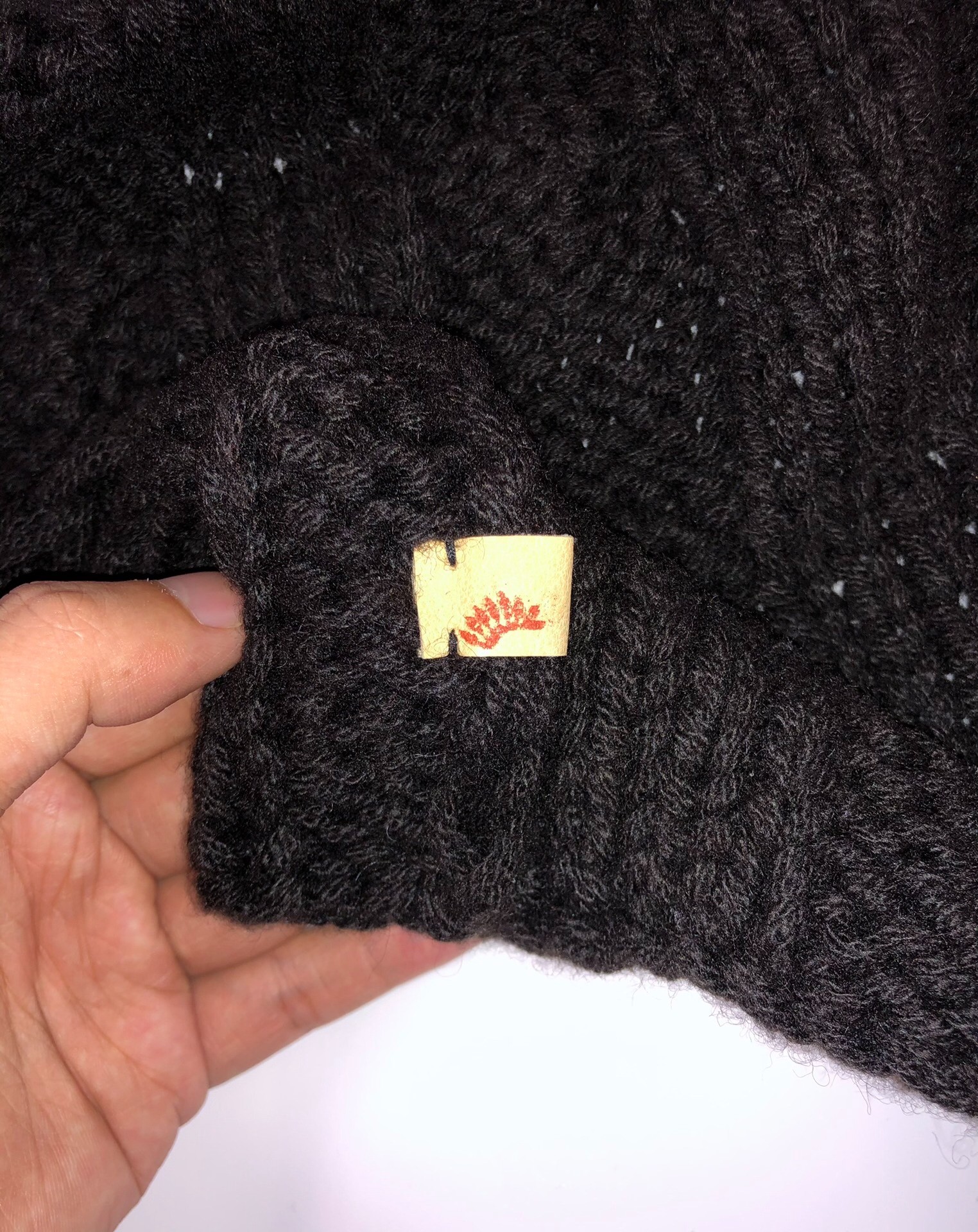 visvim Yak Wool Knit Scarf — front