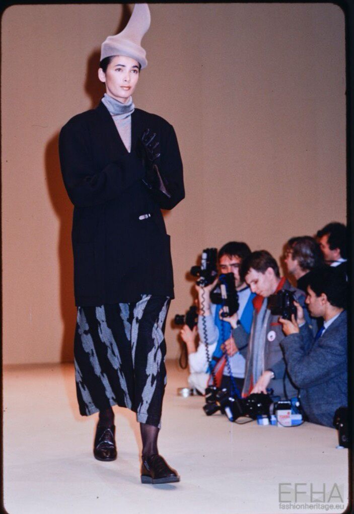 Issey Miyake 1986 Wool Wrap Skirt — front