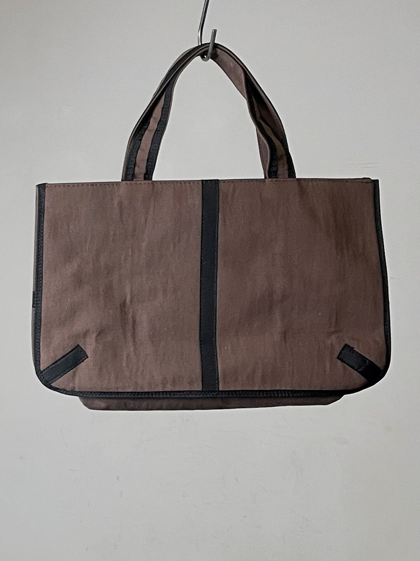 Dries Van Noten Brown Cotton Handbag — detail