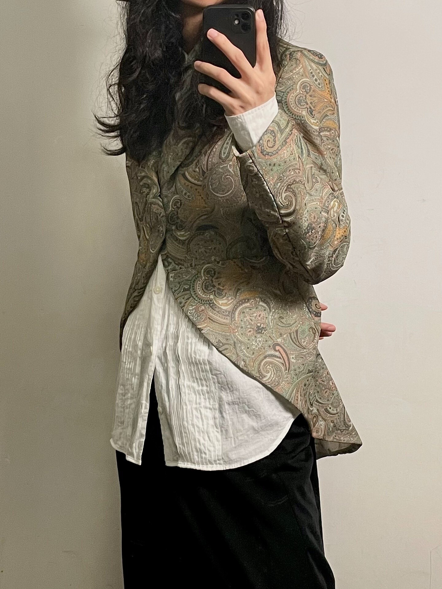 Comme Des Garcons 1995 Paisley Tailcoat Jacket