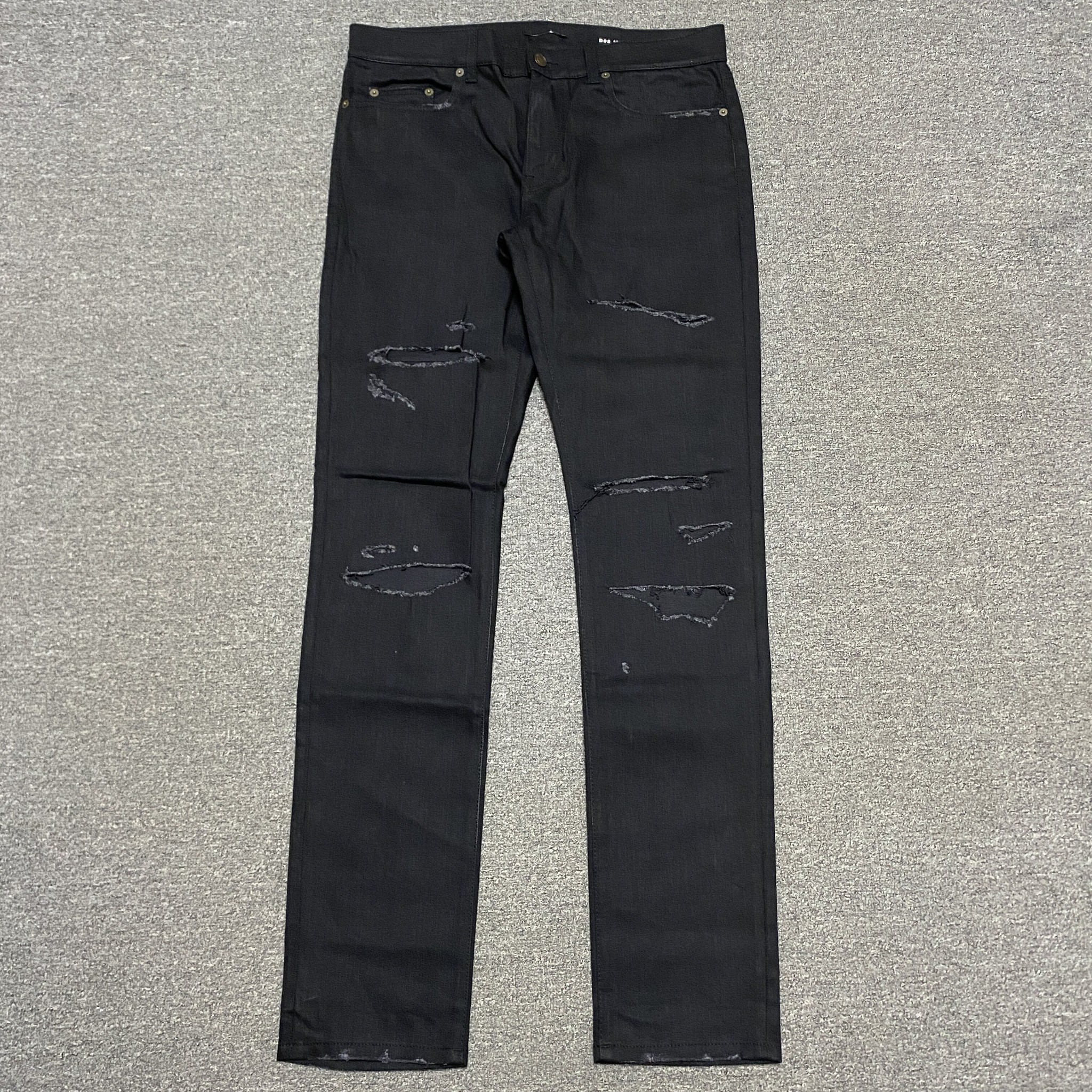 Saint Laurent Distressed Denim Jeans