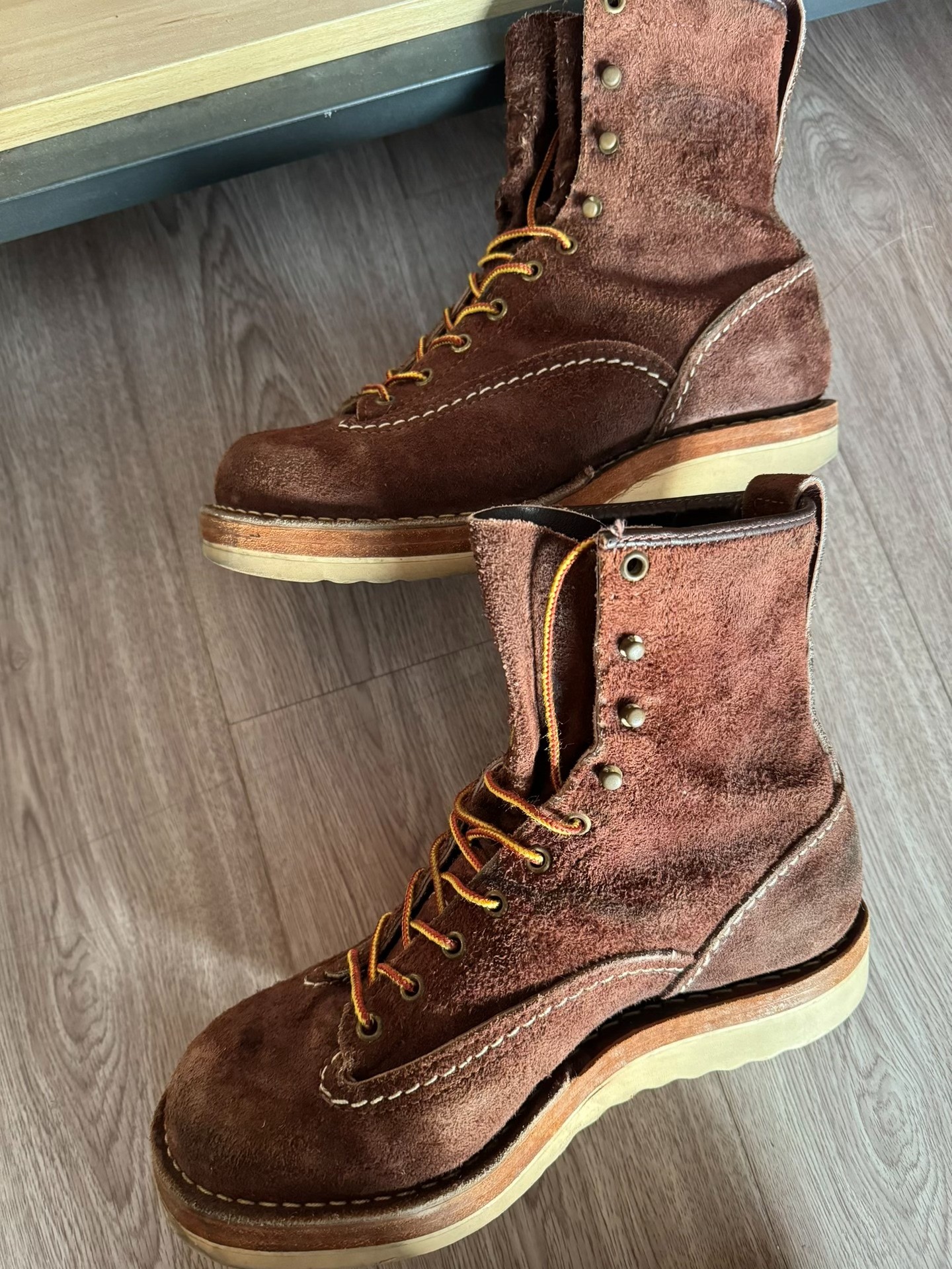 Wesco Jobmaster Japanese Suede Boots — label