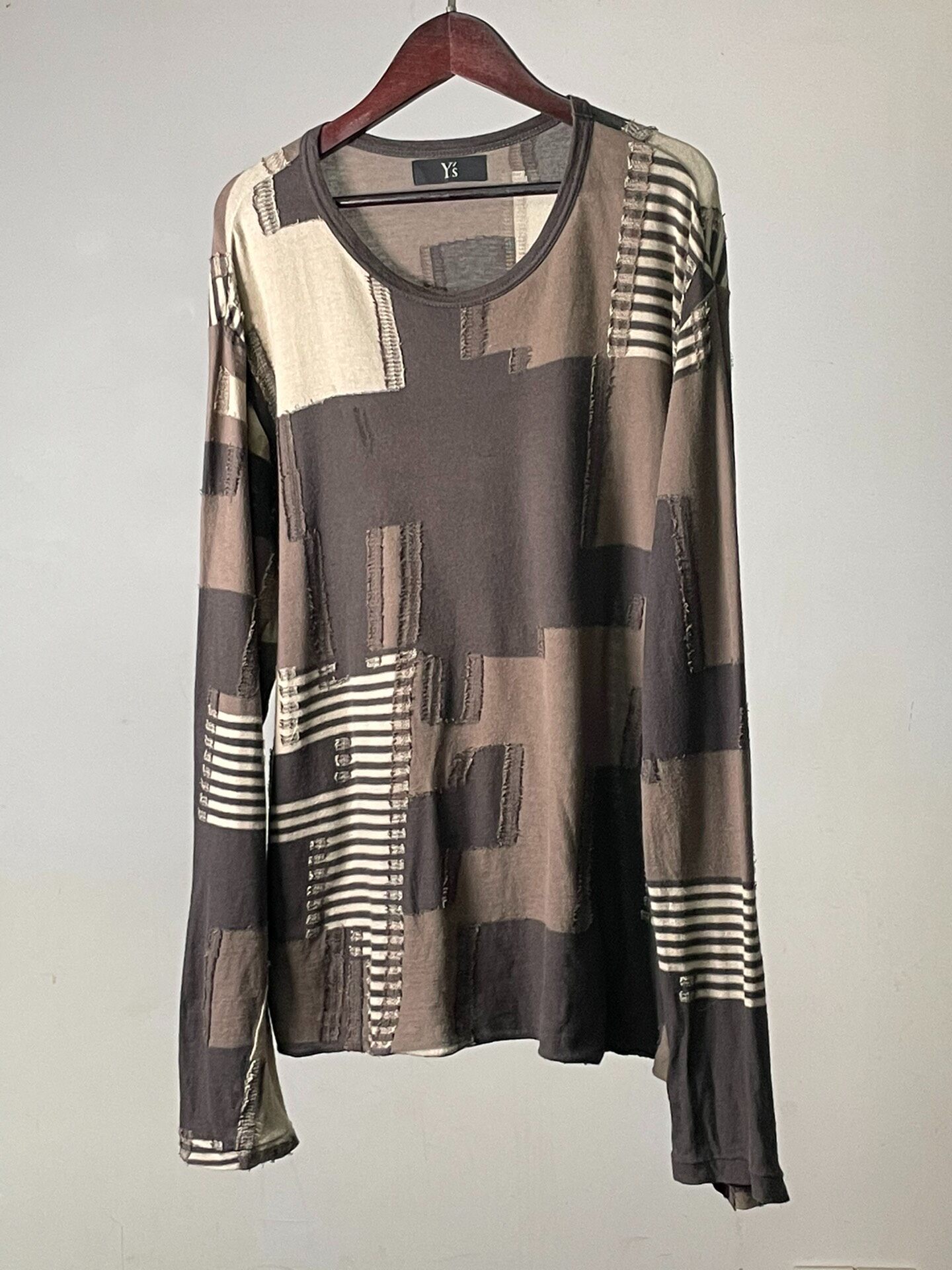 Yohji Yamamoto 18F/W Spliced T-shirt — detail