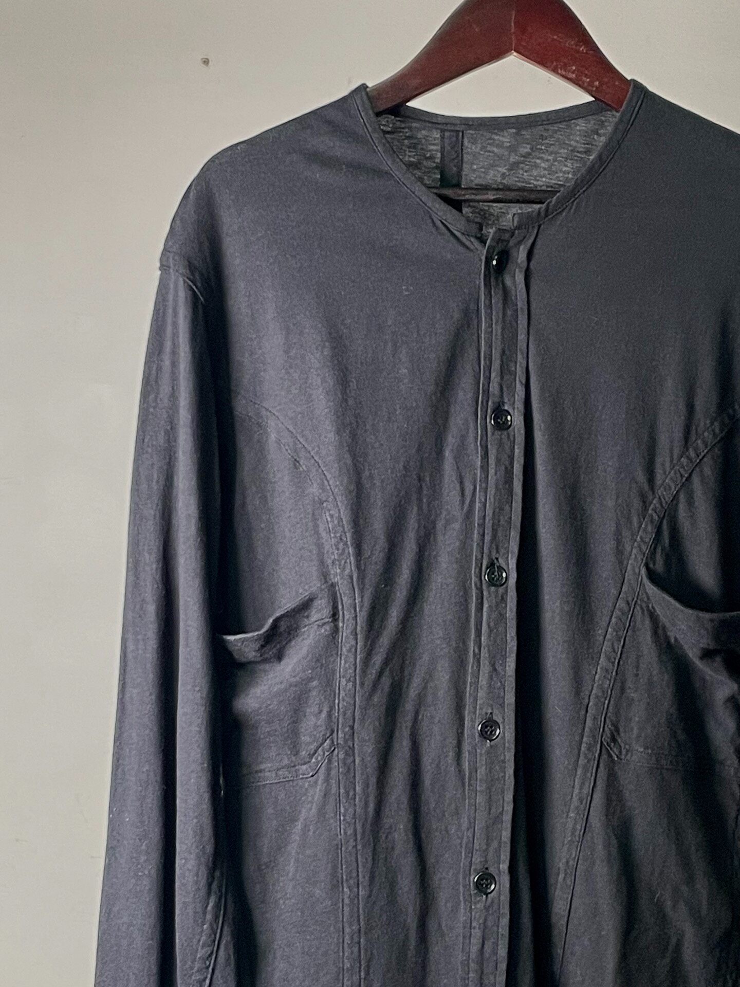 Yohji Yamamoto S/S12 Stand-Collar Shirt — label
