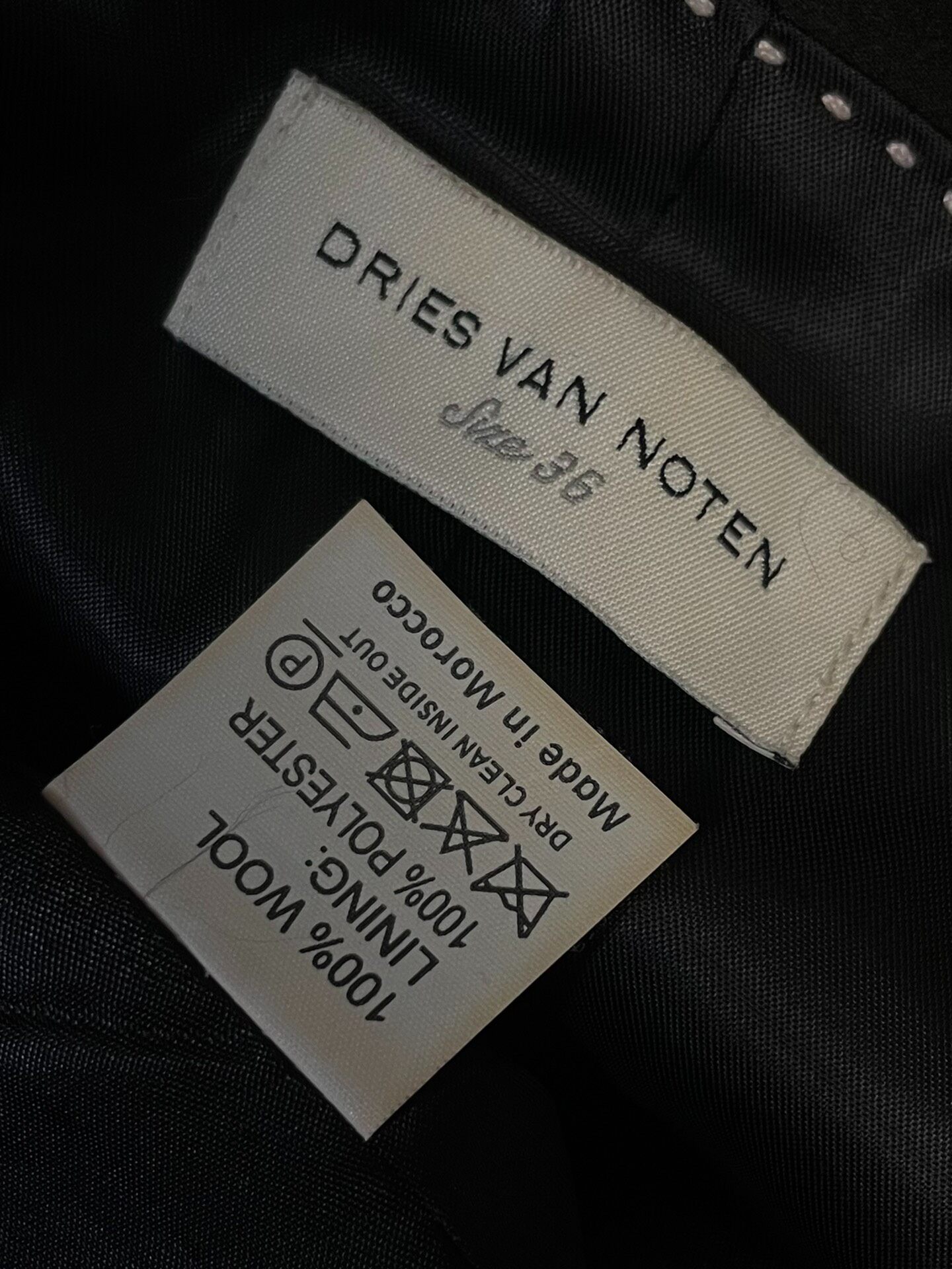 Dries Van Noten F/W14 Geometric Sleeveless Vest — back