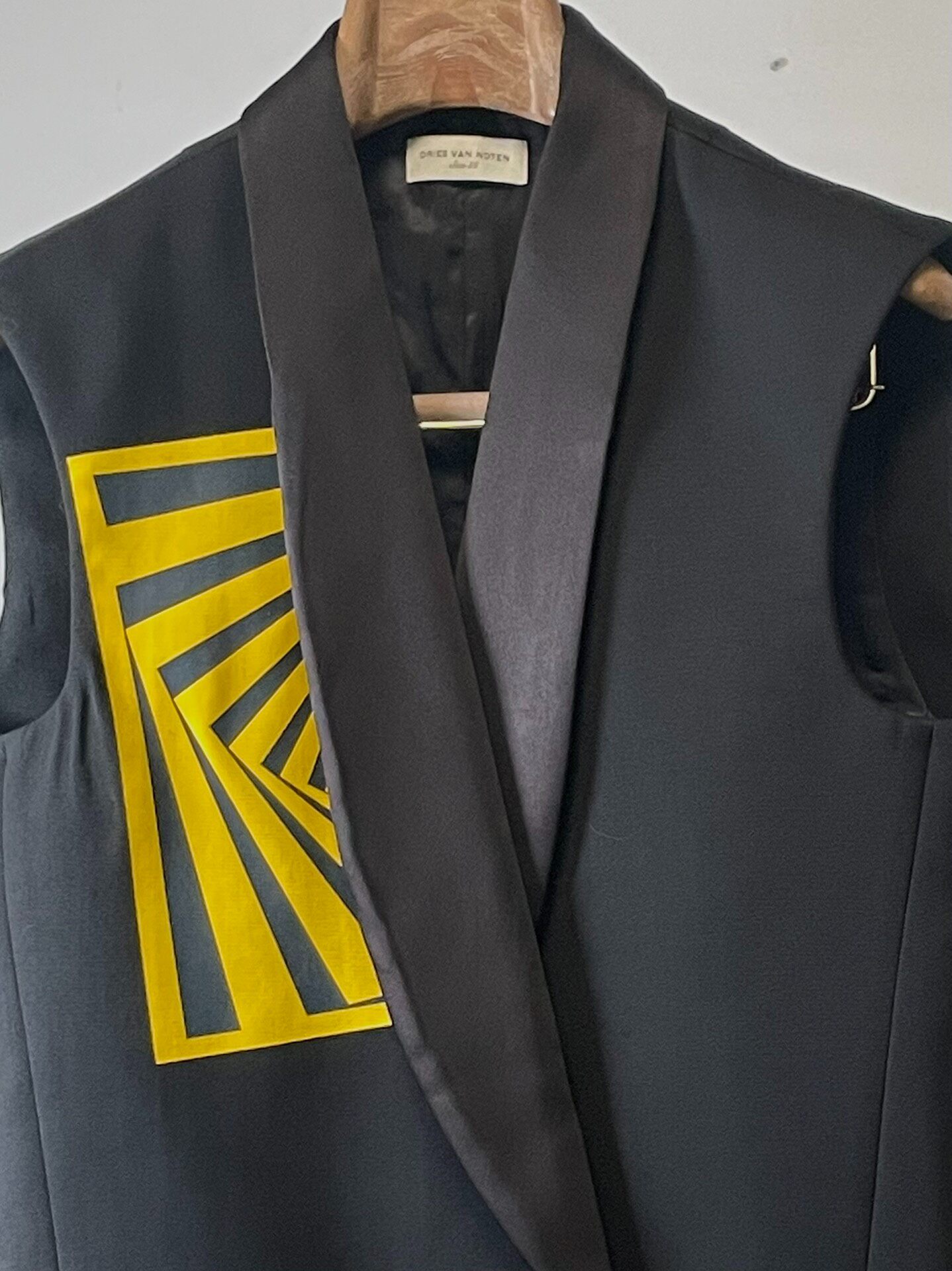 Dries Van Noten F/W14 Geometric Sleeveless Vest — front