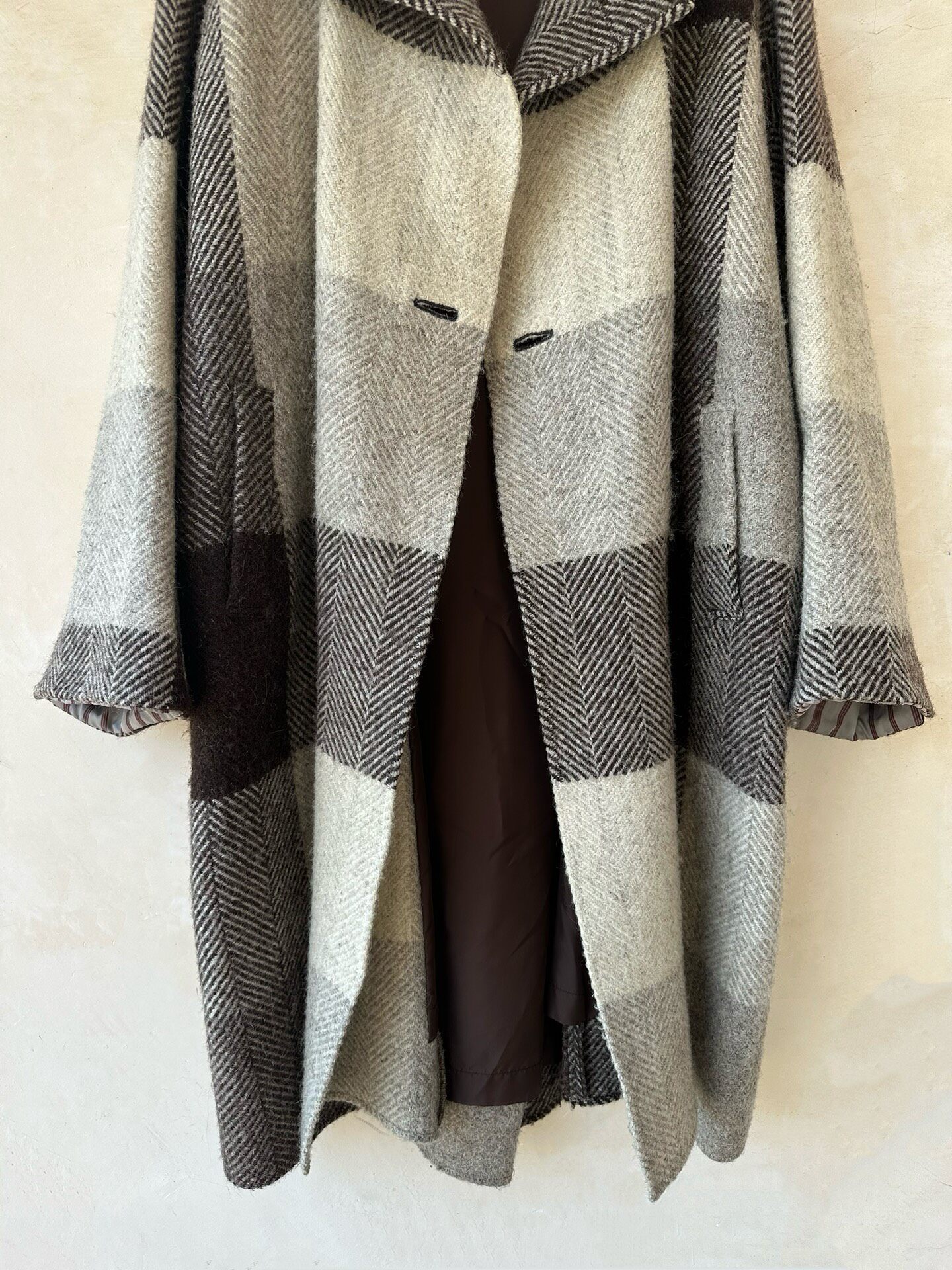 Issey Miyake 1997 Archive Wool Coat — back