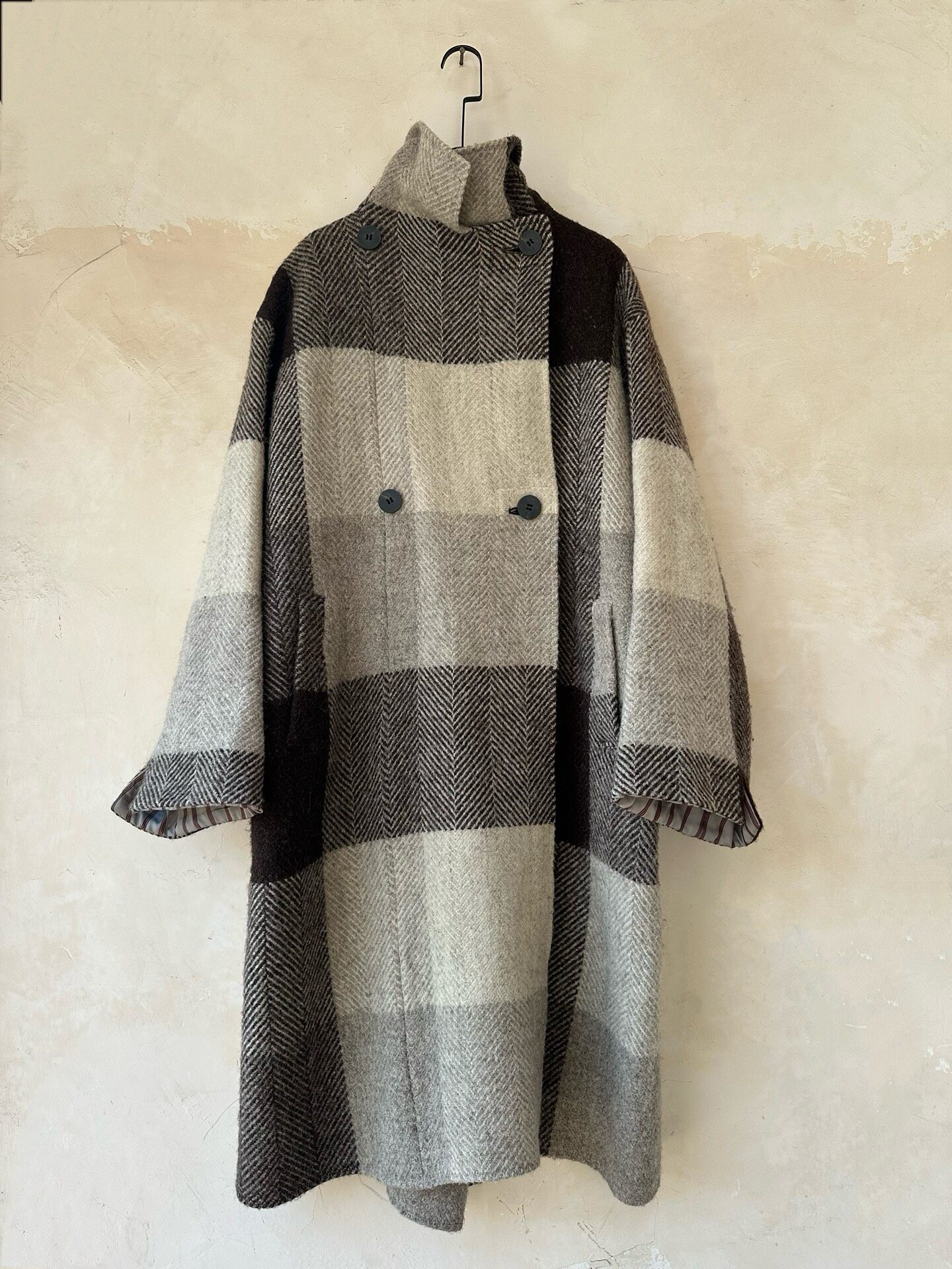 Issey Miyake 1997 Archive Wool Coat — front