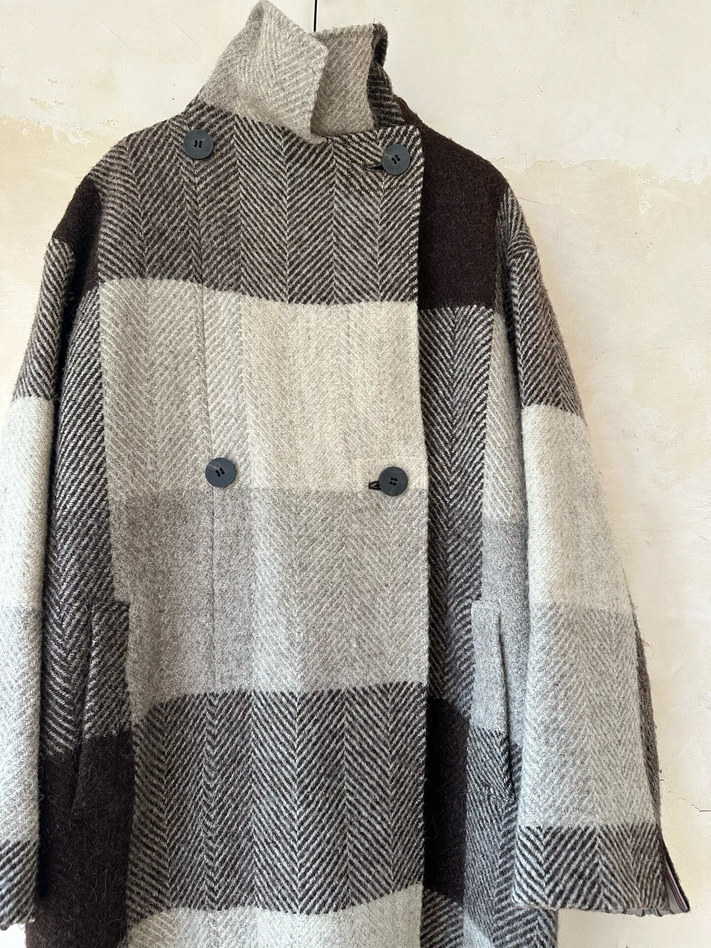 Issey Miyake 1997 Archive Wool Coat — label