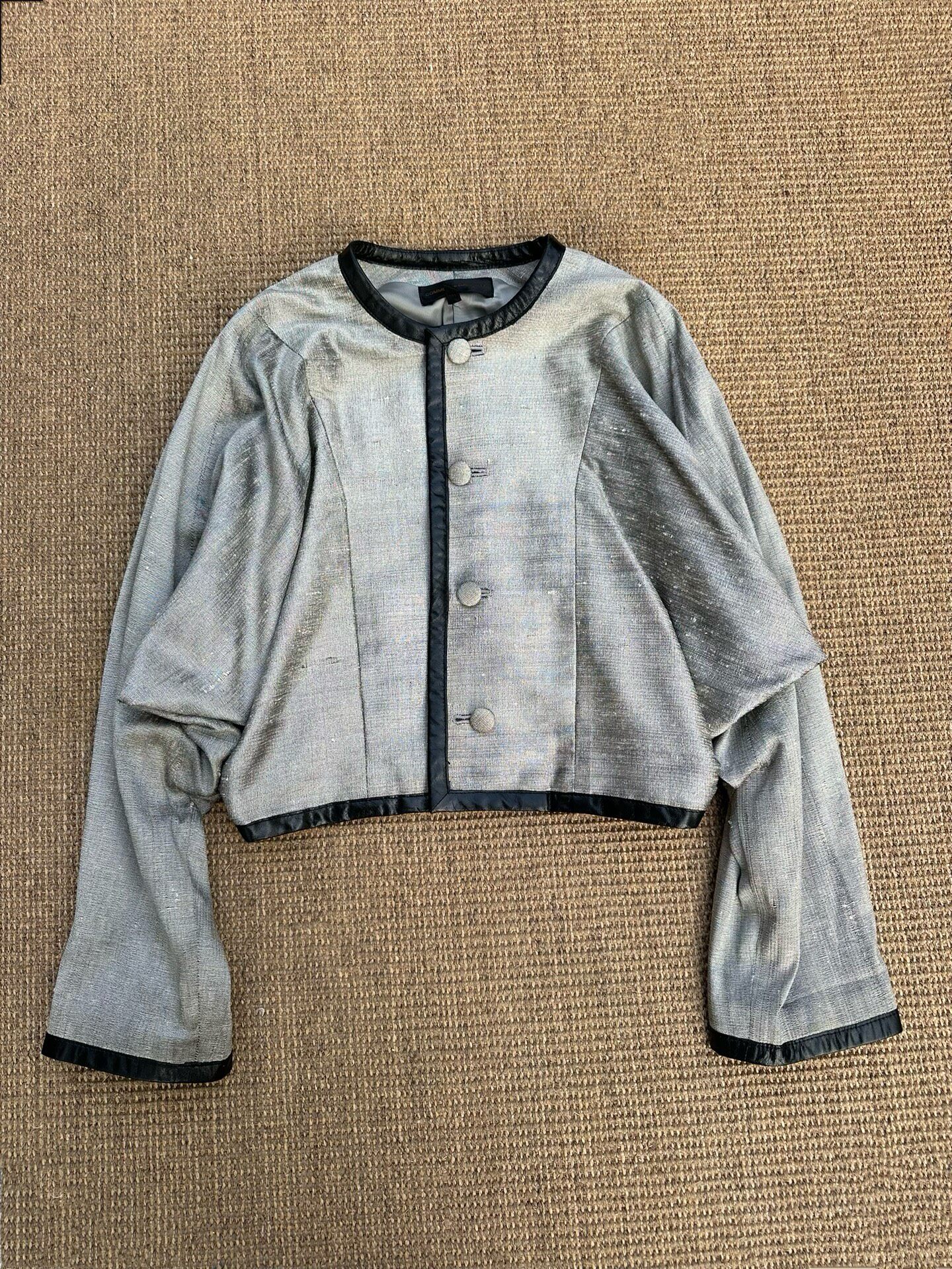 Vintage Comme des Garcons Silver Cropped Jacket
