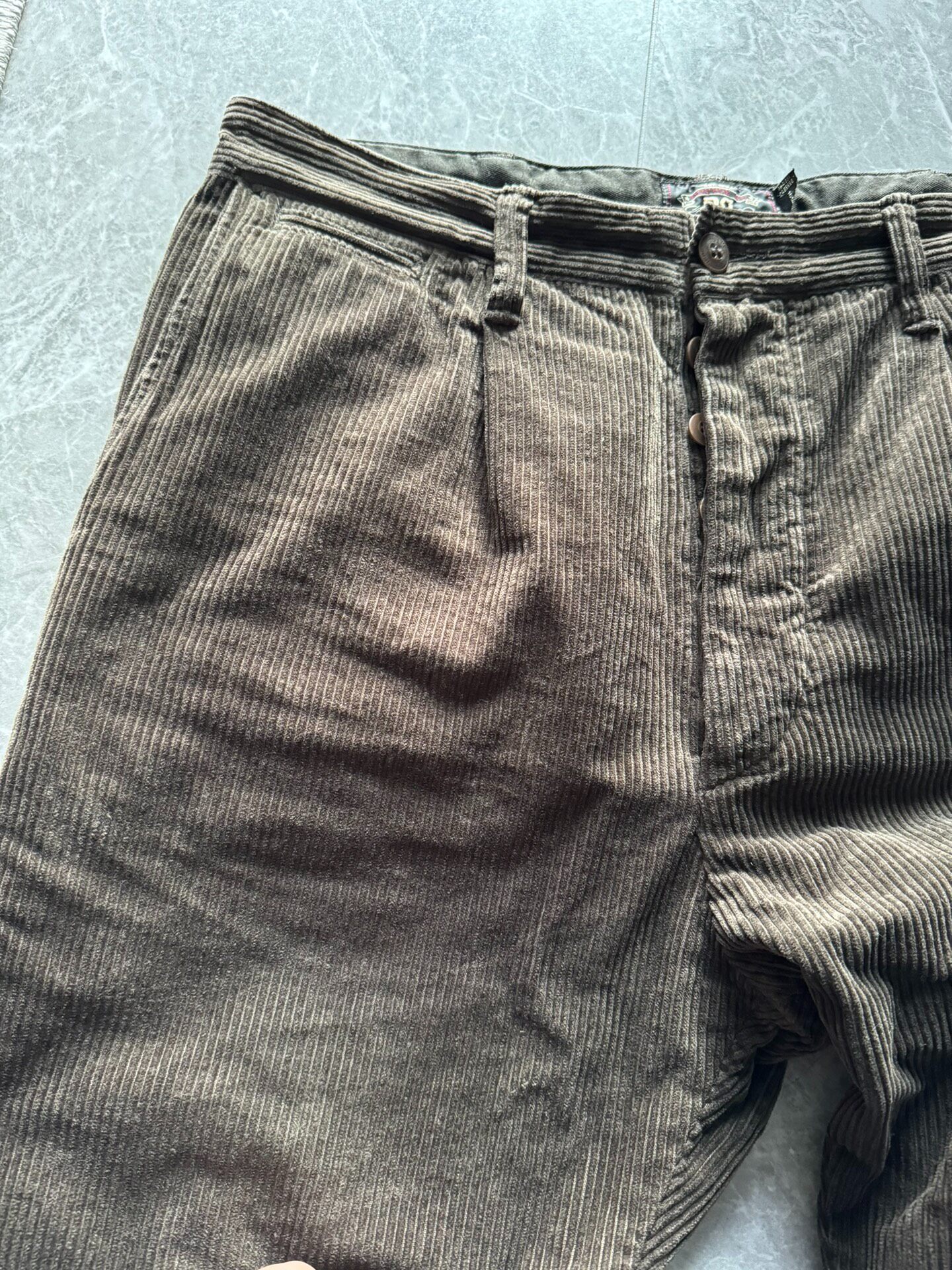 RRL Corduroy Straight Trousers — front