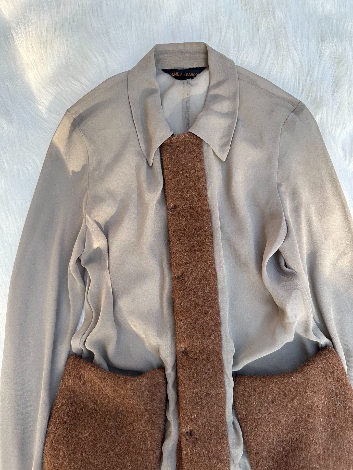 Comme des Garcons Vintage Deconstructed Shirt — detail