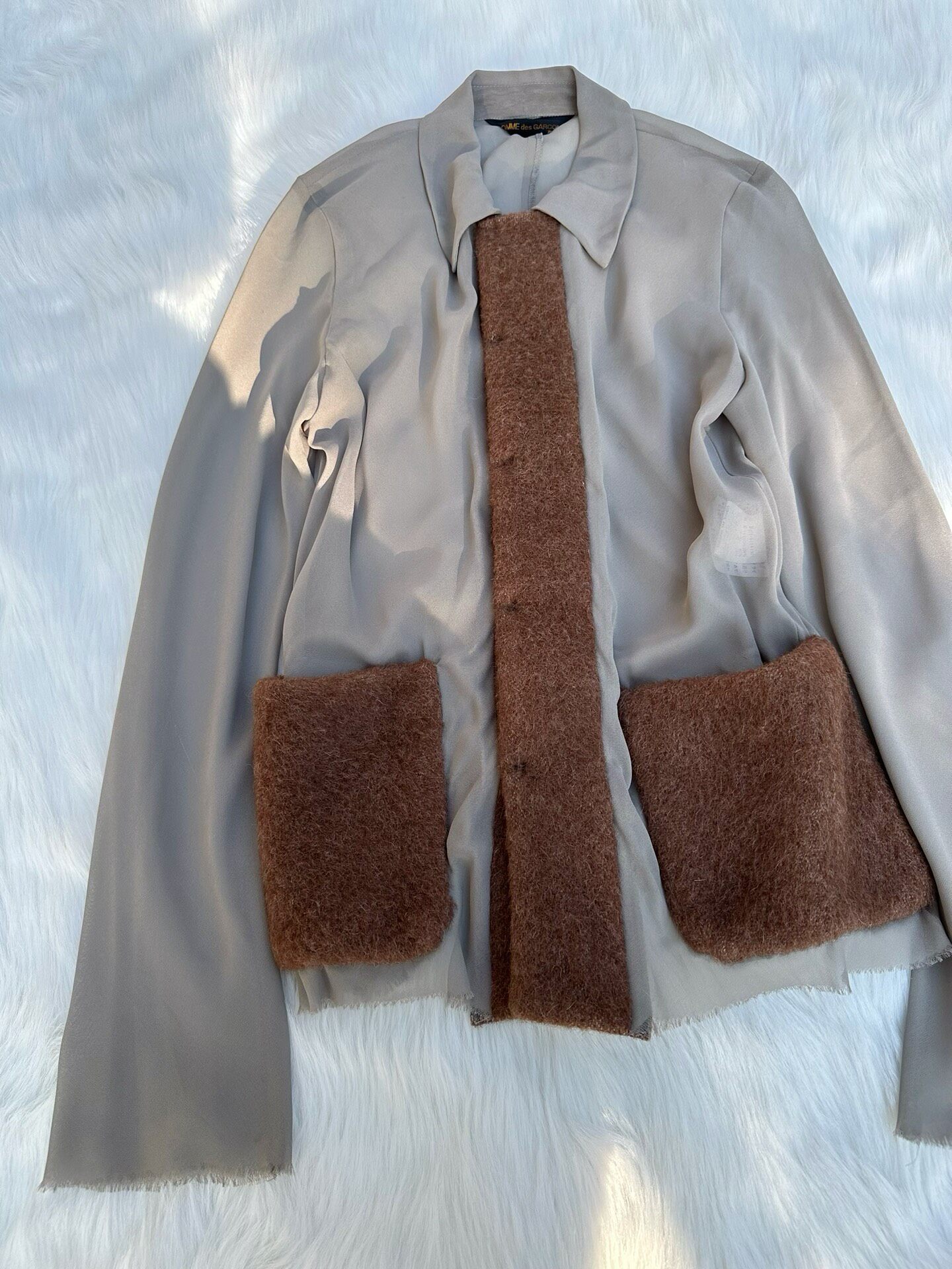 Comme des Garcons Vintage Deconstructed Shirt — back