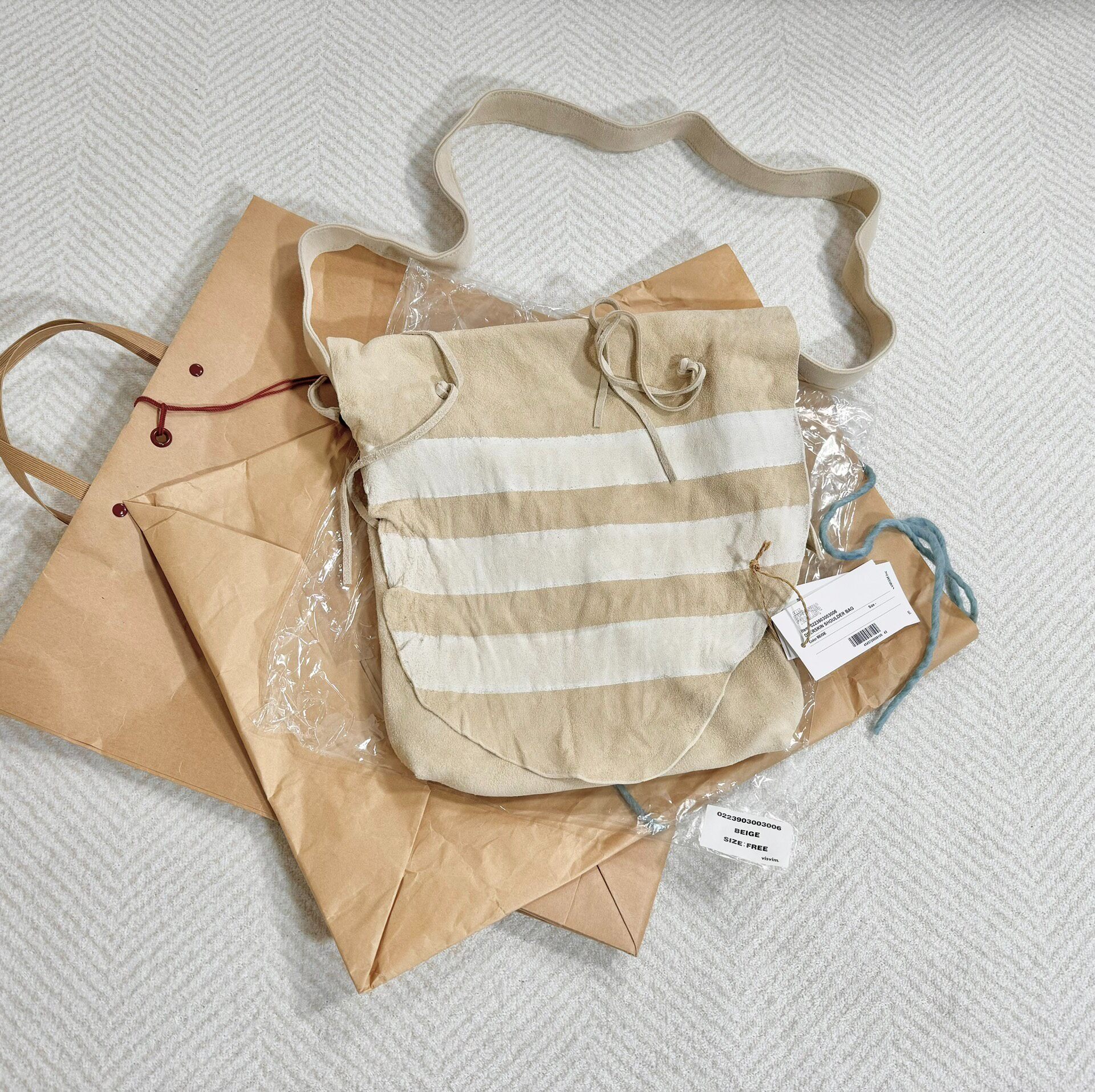 Visvim 23AW ICT Deerskin Shoulder Bag
