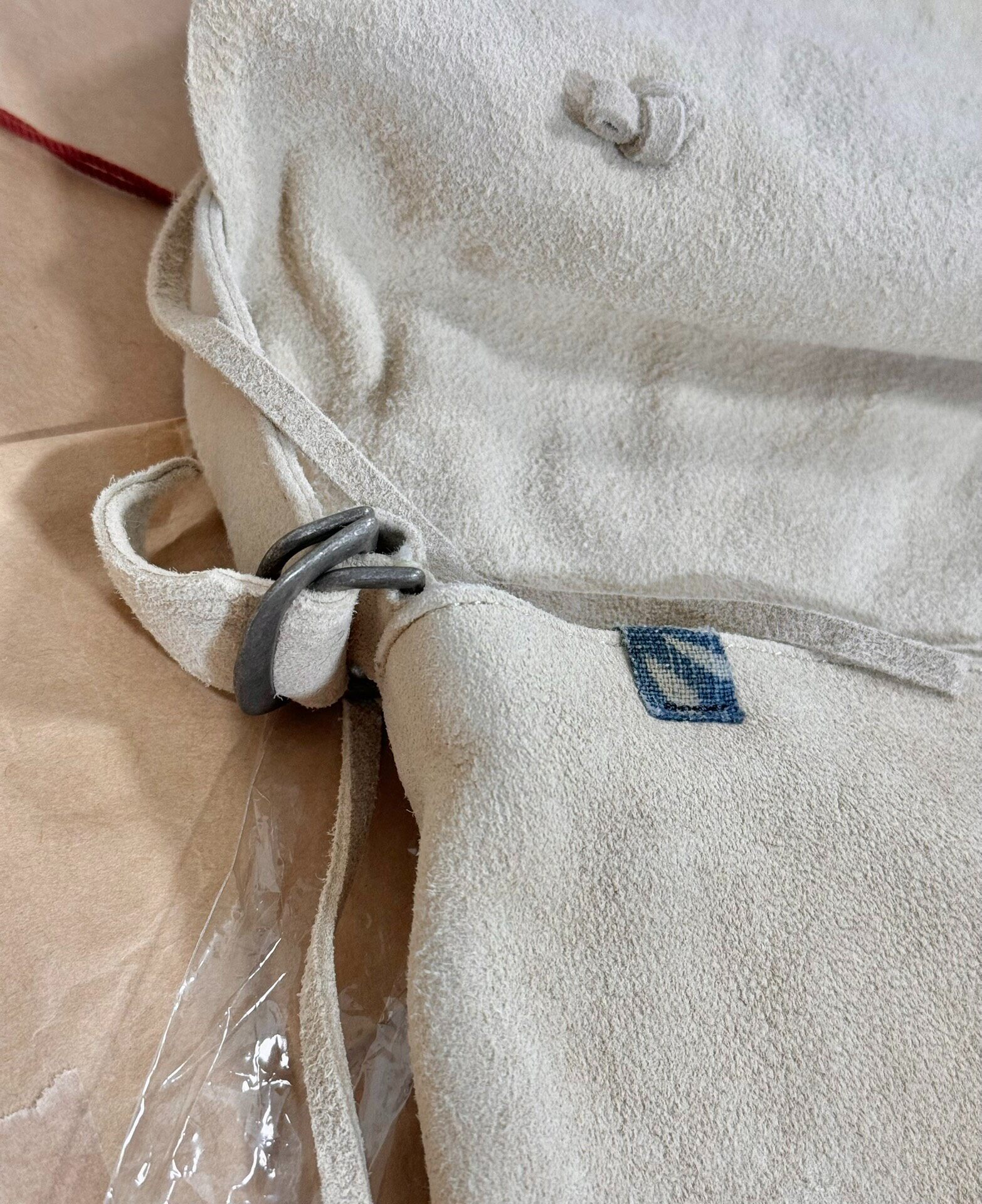 Visvim 23AW ICT Deerskin Shoulder Bag — label