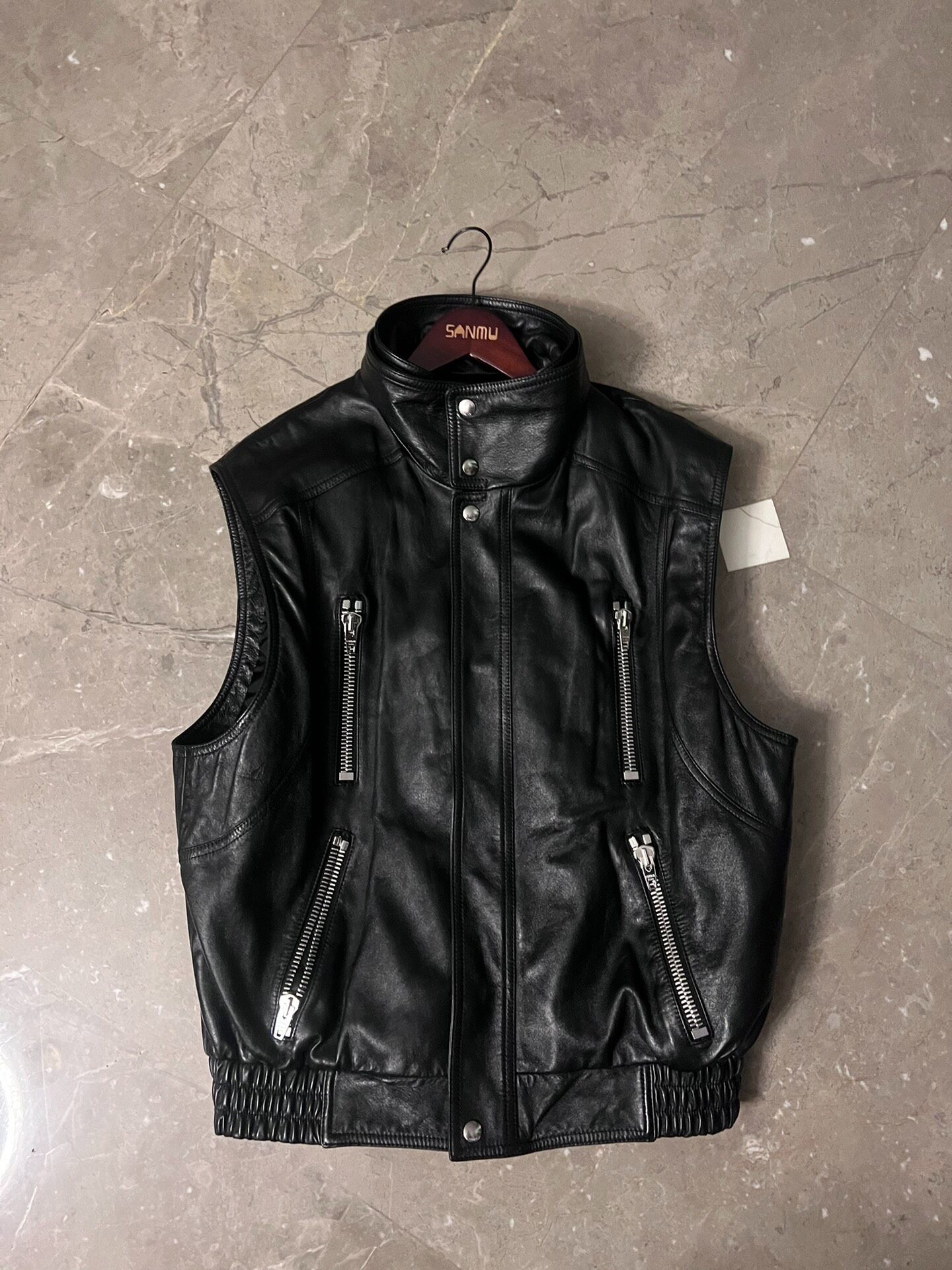 Celine Hedi 22AW Leather Vest