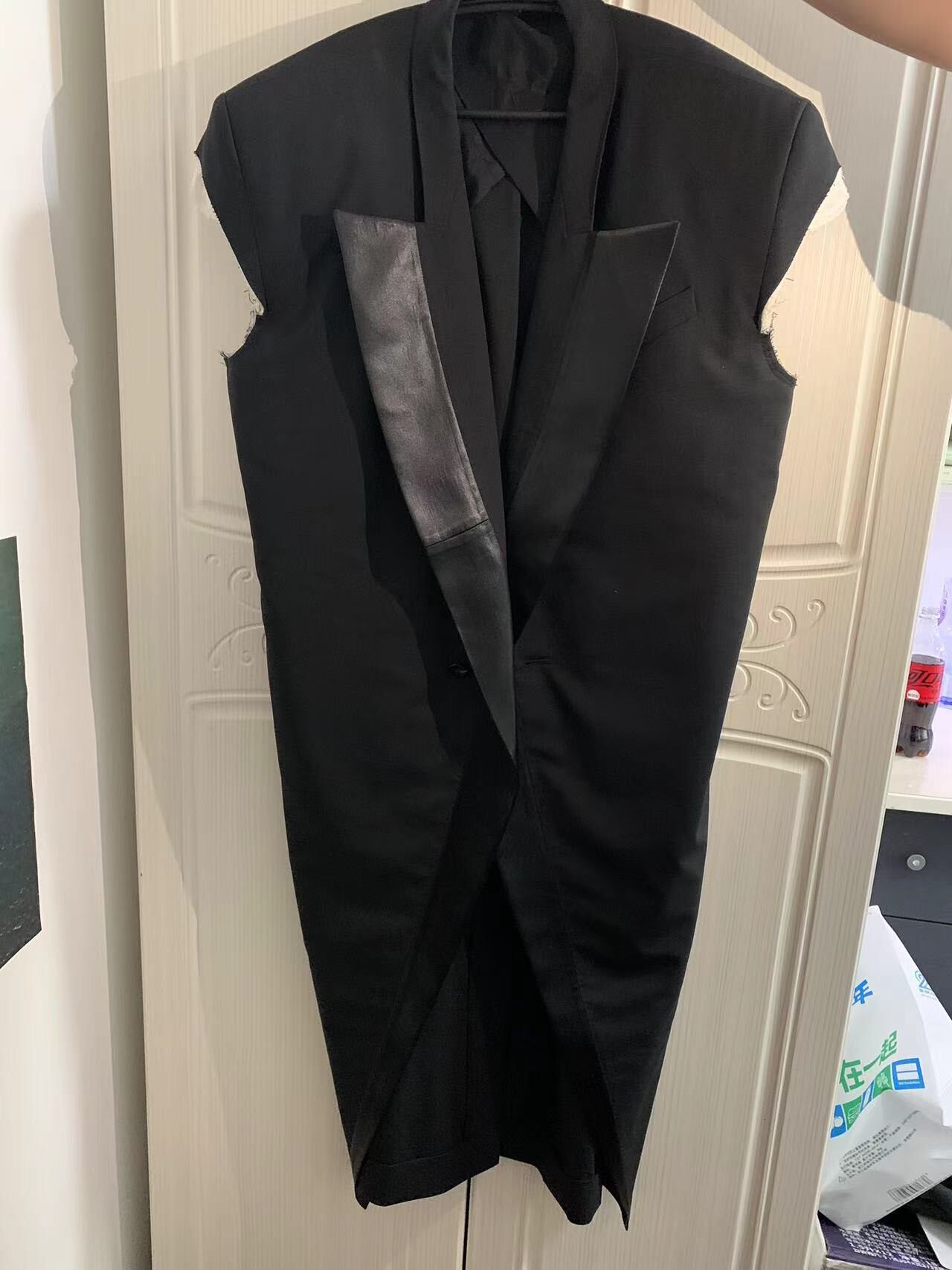 Rick Owens 21FW Gethsemane Sleeveless Coat
