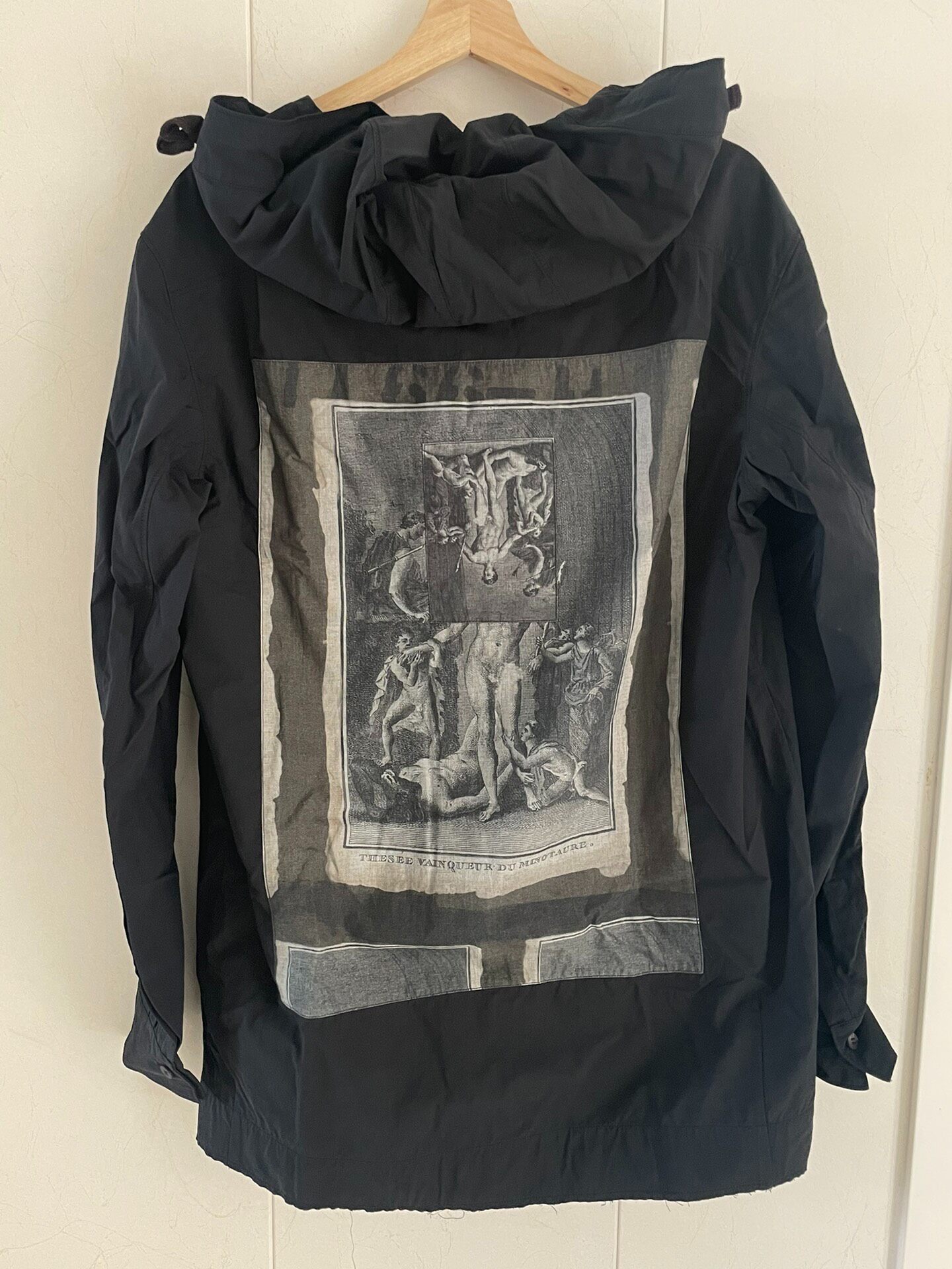 Ziggy Chen 17AW Hooded Art Print Shirt Jacket