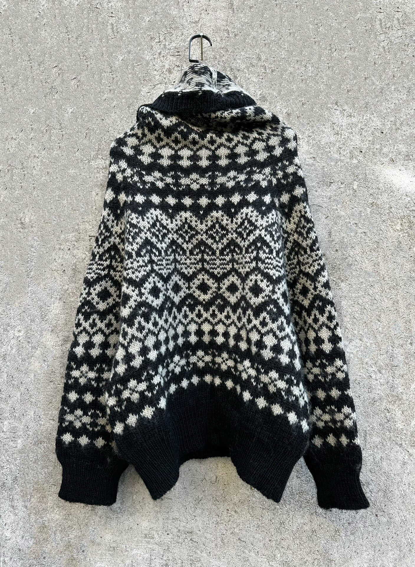 Yohji Yamamoto 11AW Geometric Wool Sweater — front