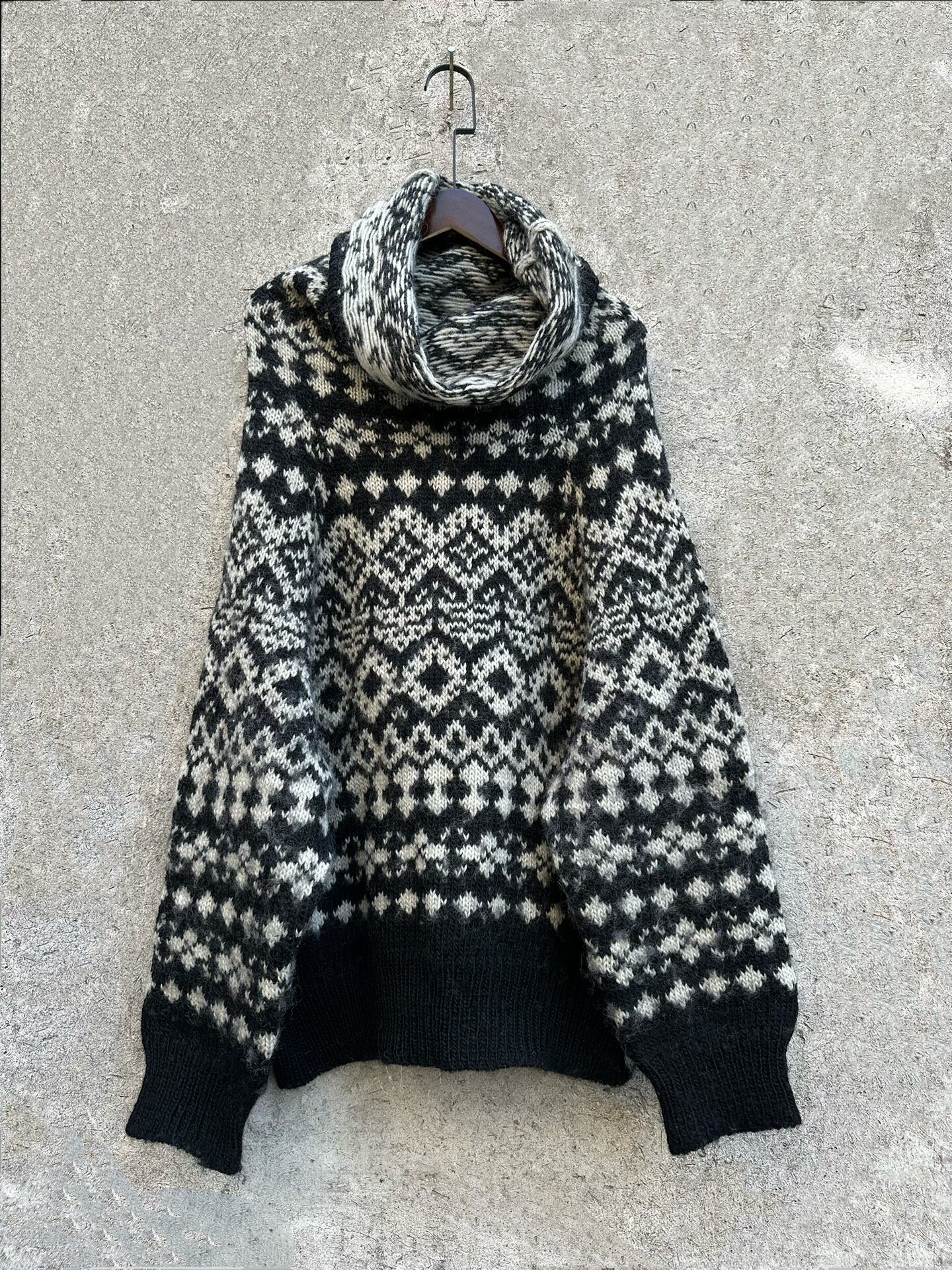 Yohji Yamamoto 11AW Geometric Wool Sweater