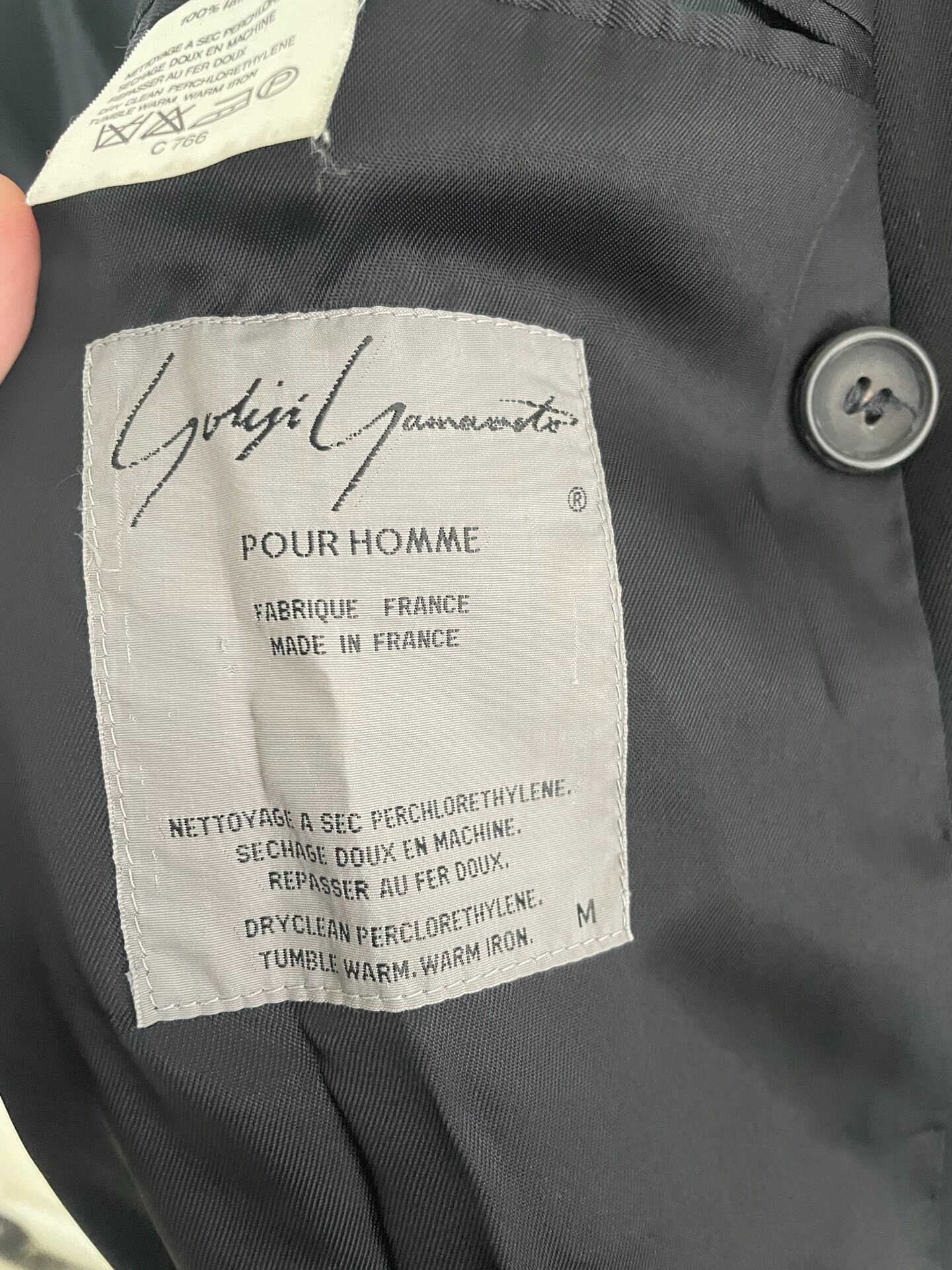 Yohji Yamamoto 80s Double-Breasted Jacket — back