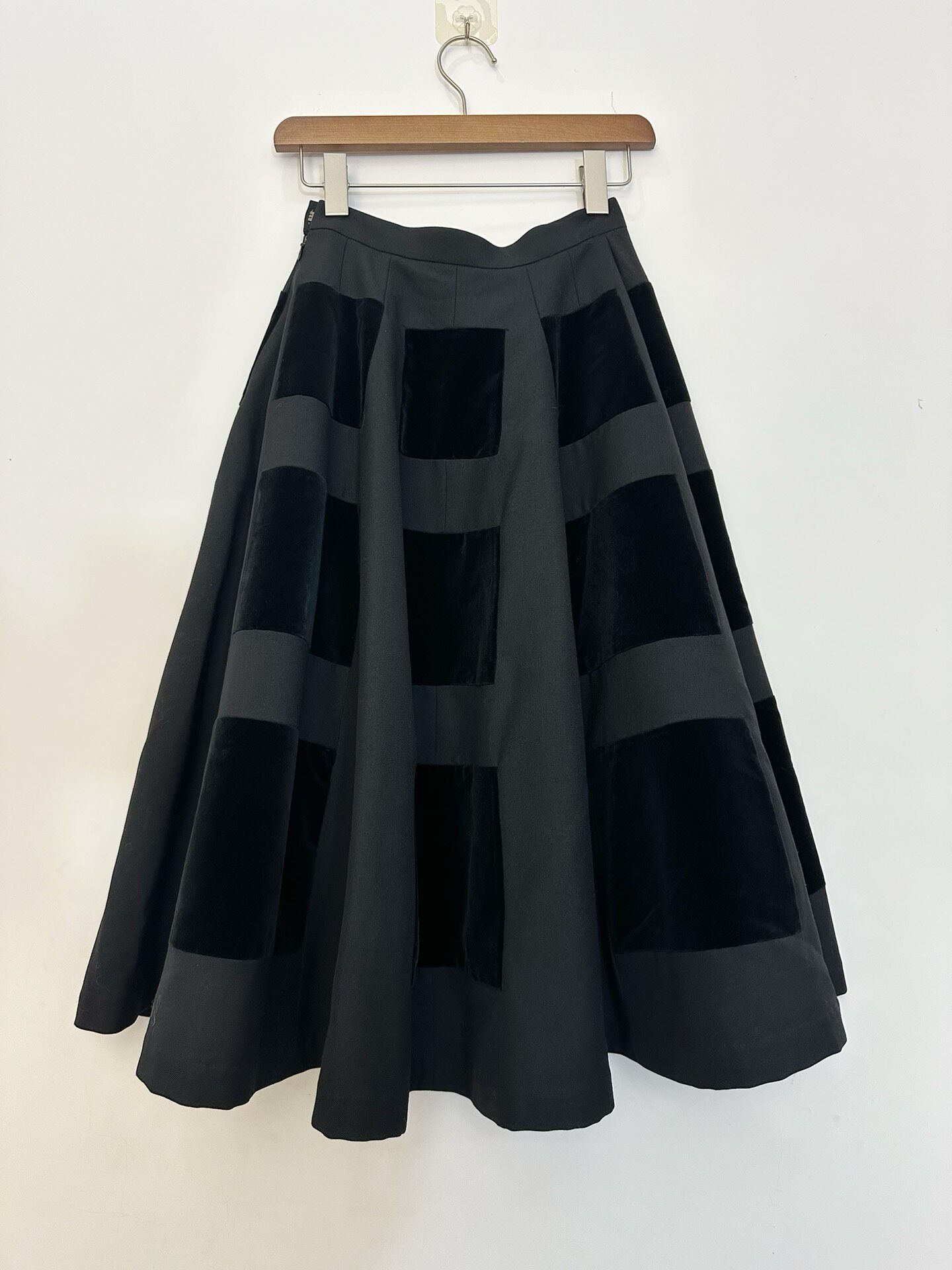 Junya Watanabe Patchwork Midi Skirt — label