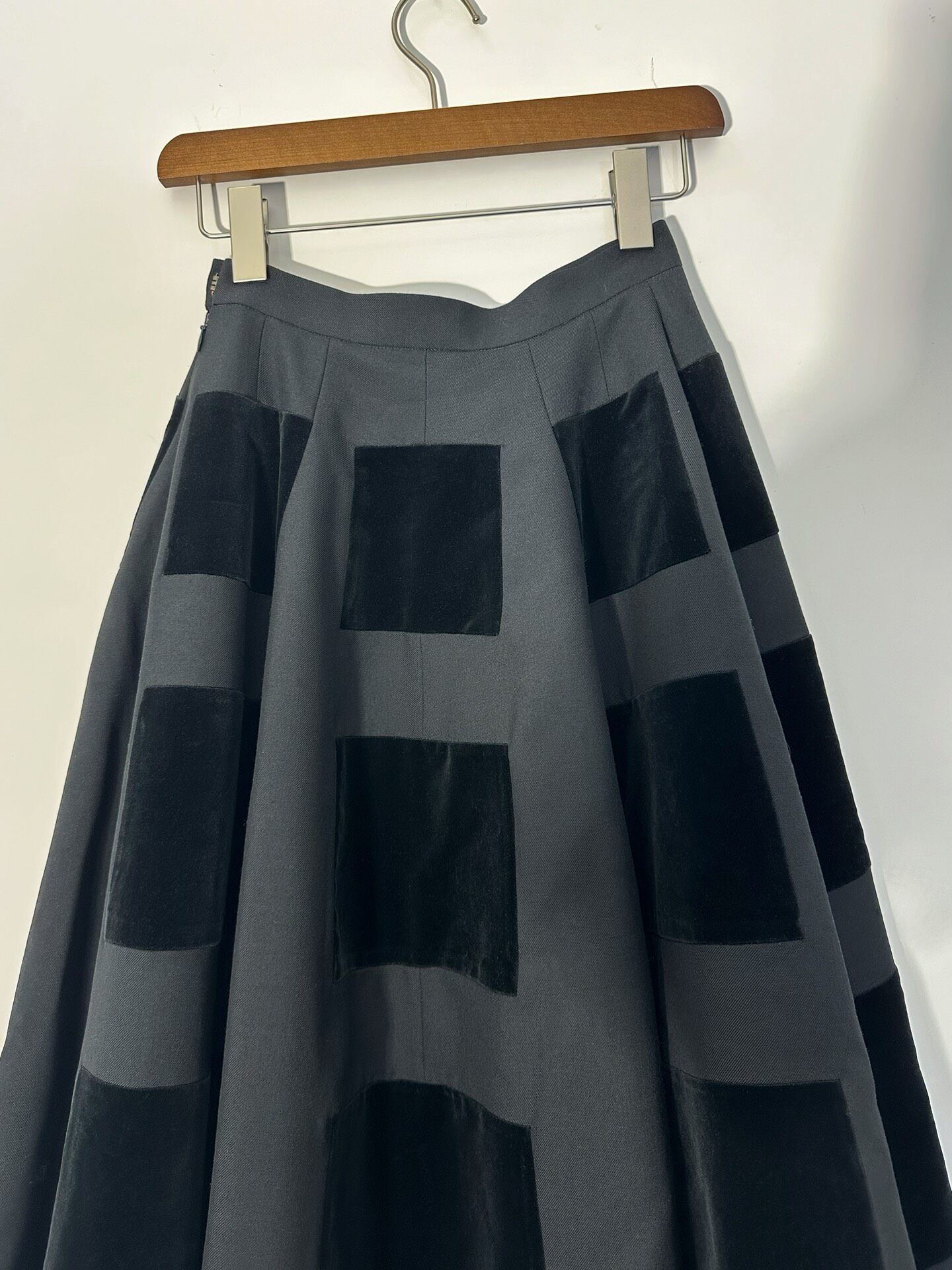 Junya Watanabe Patchwork Midi Skirt — back