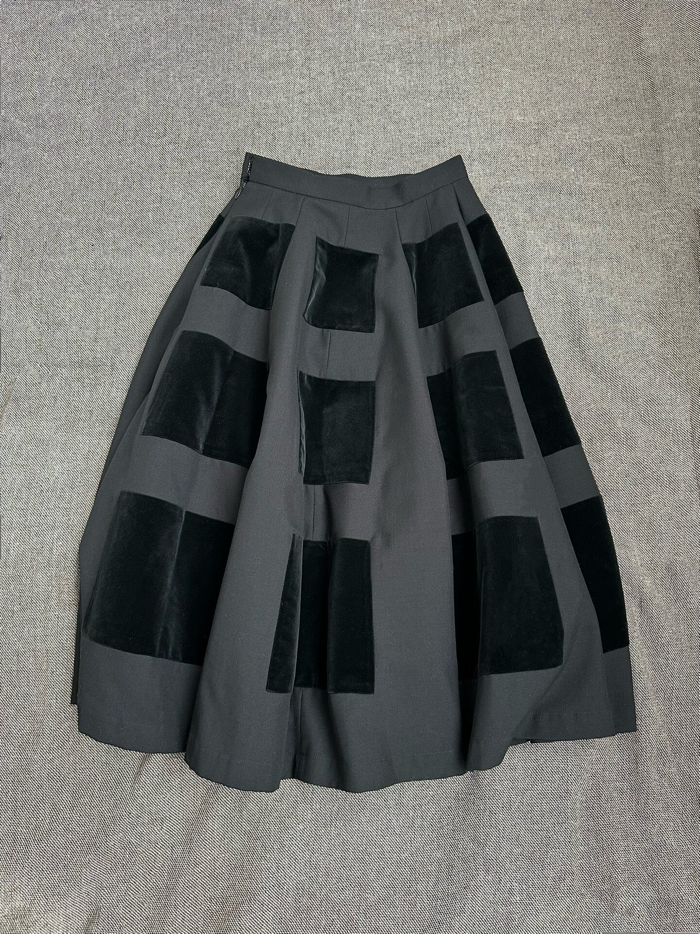 Junya Watanabe Patchwork Midi Skirt — front