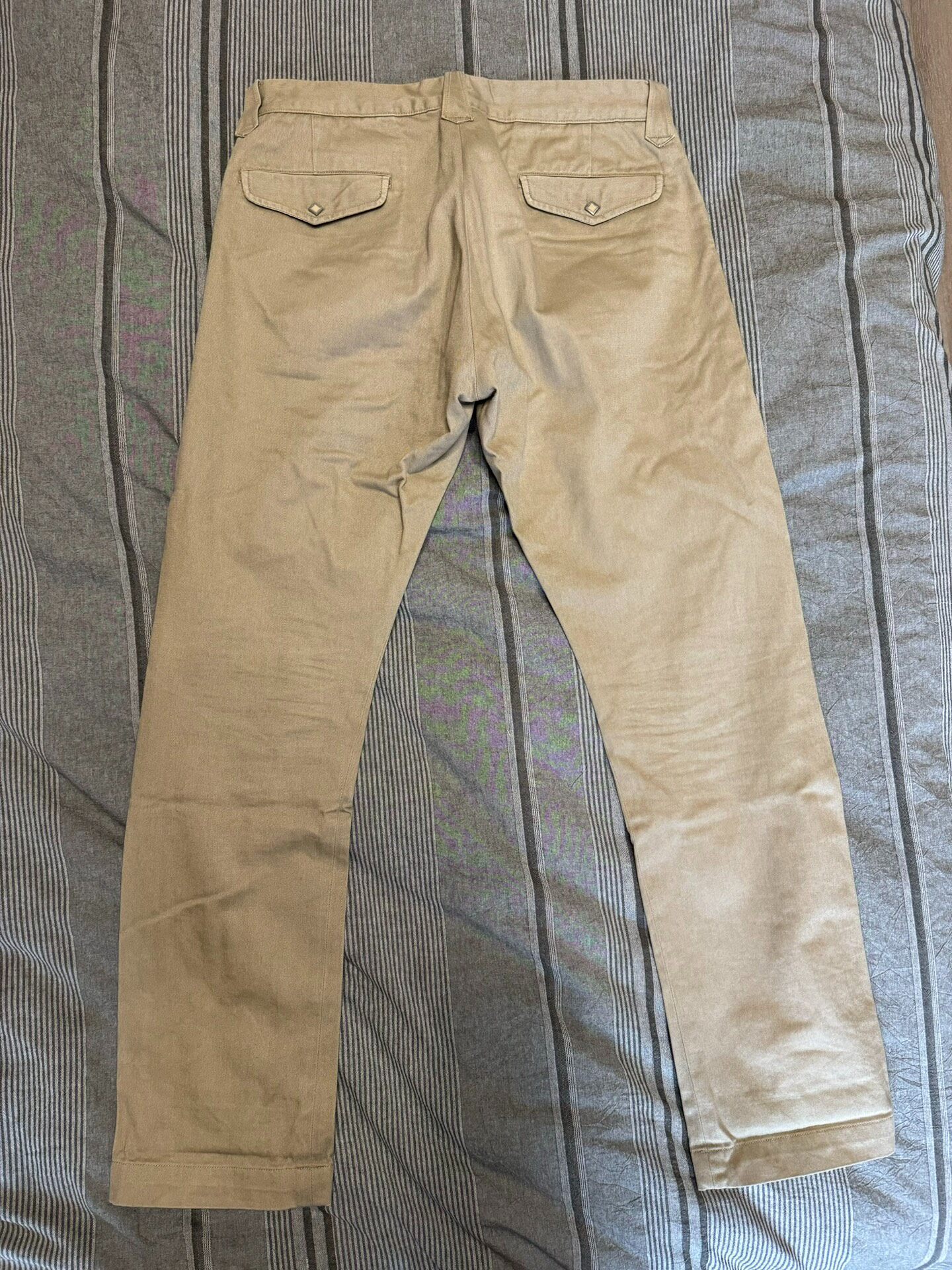 RRL 2015 Beckham Military Pants — label