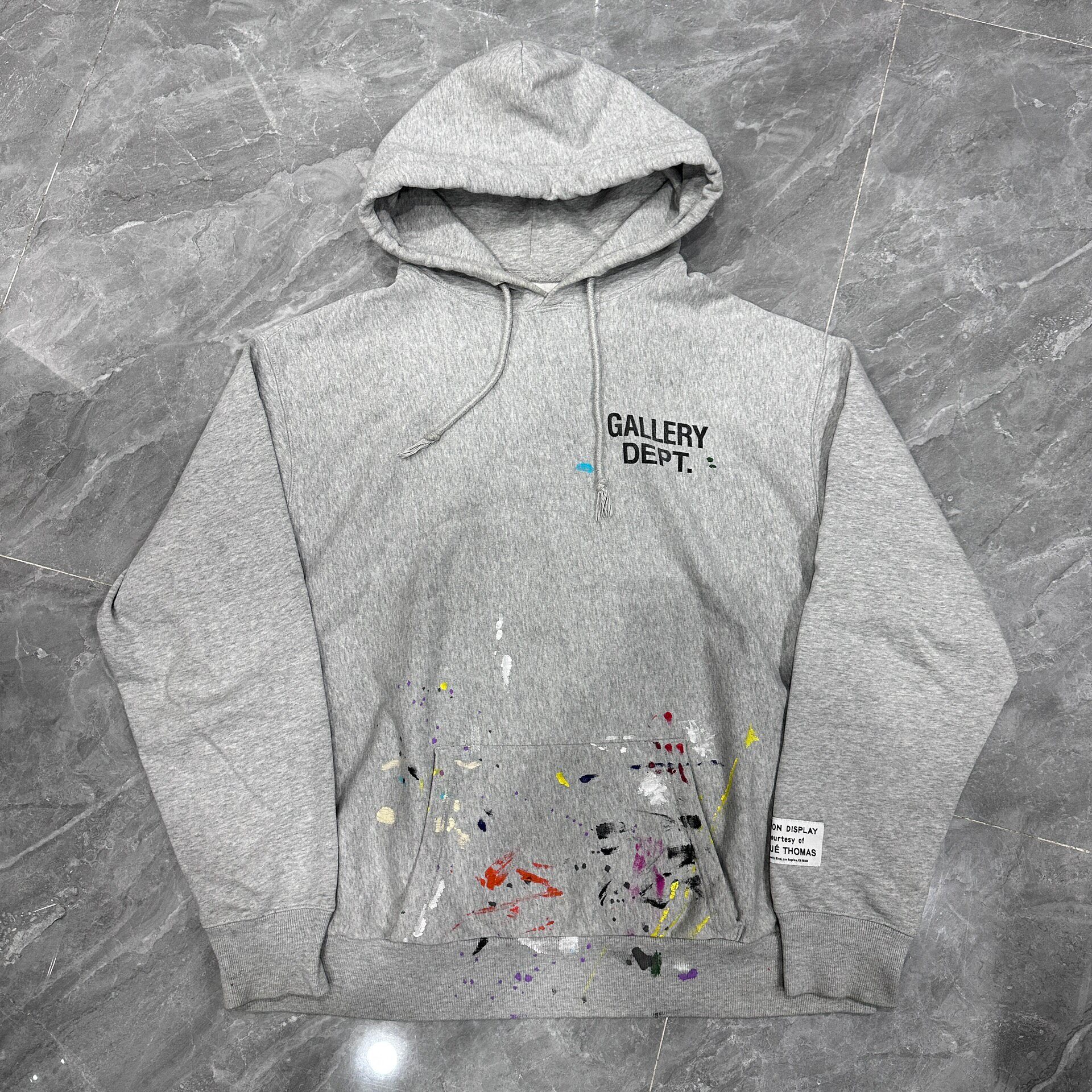 Gallery Dept Gray Splatter Hoodie