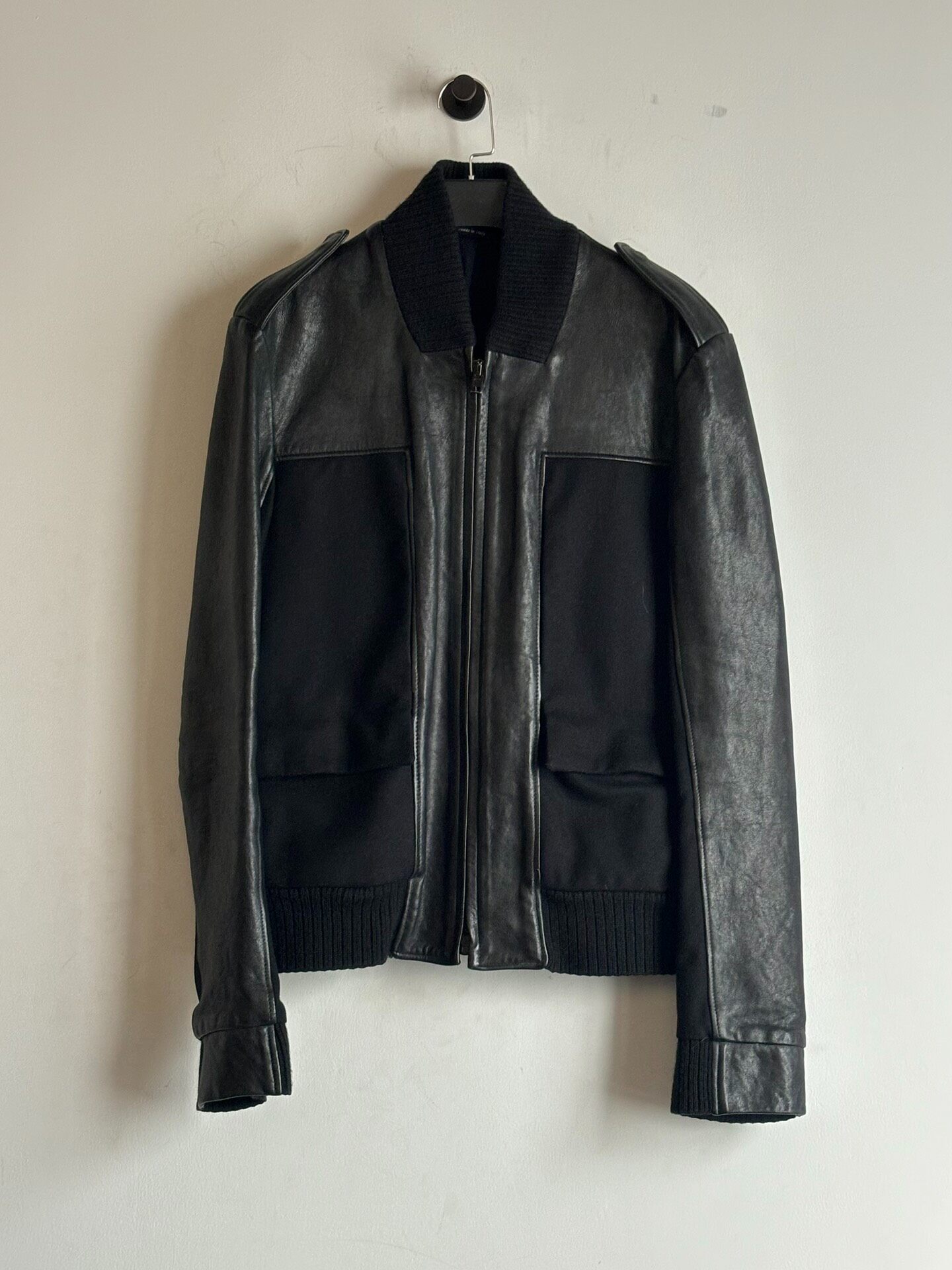 Maison Martin Margiela 2014 Wool Leather Jacket