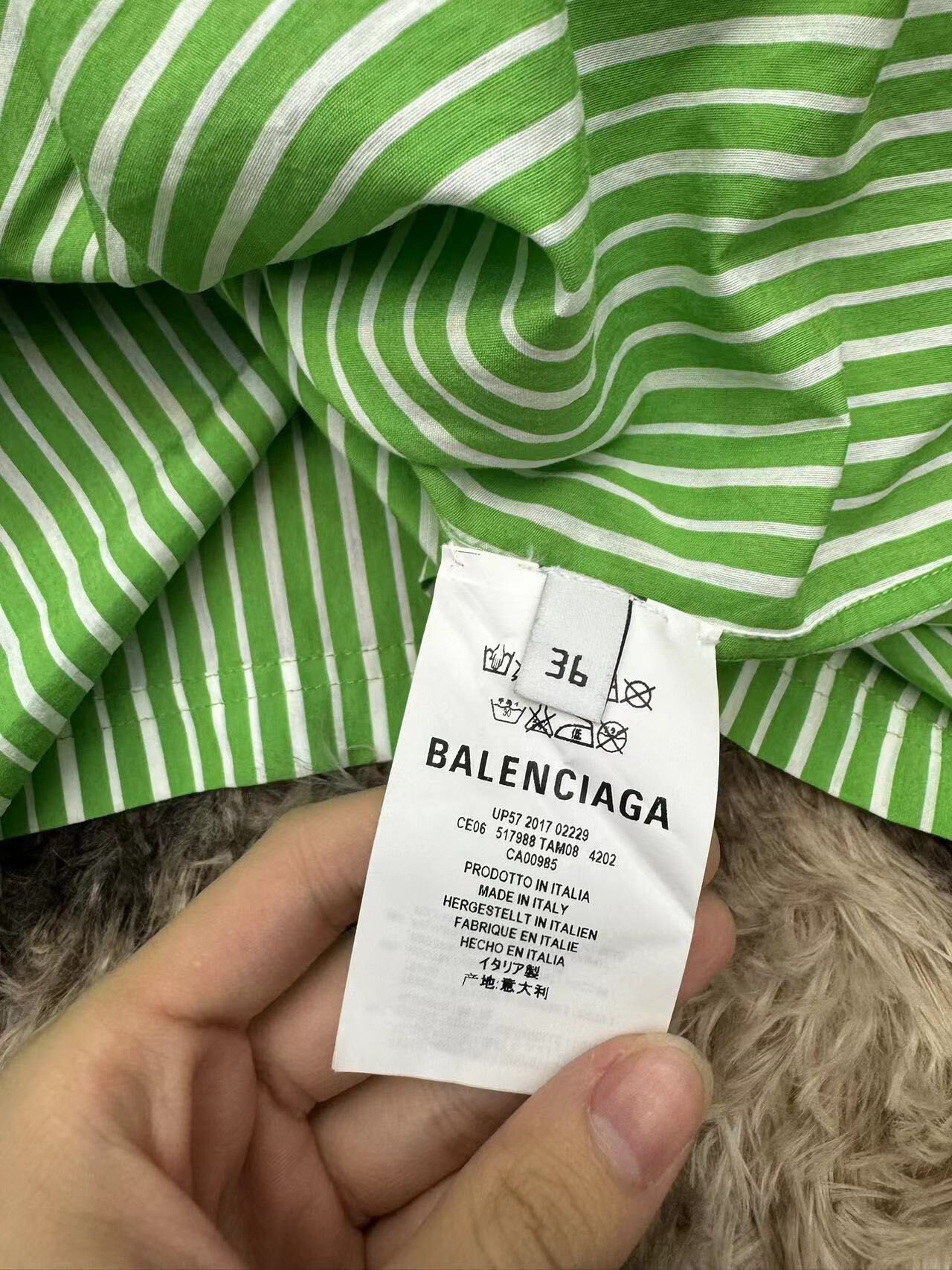 Balenciaga Runway Two-in-One Shirt — detail