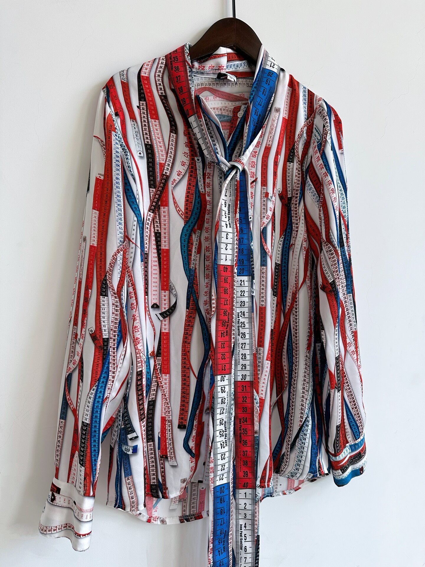 Jean Paul Gaultier Measuring Tape Shirt — back