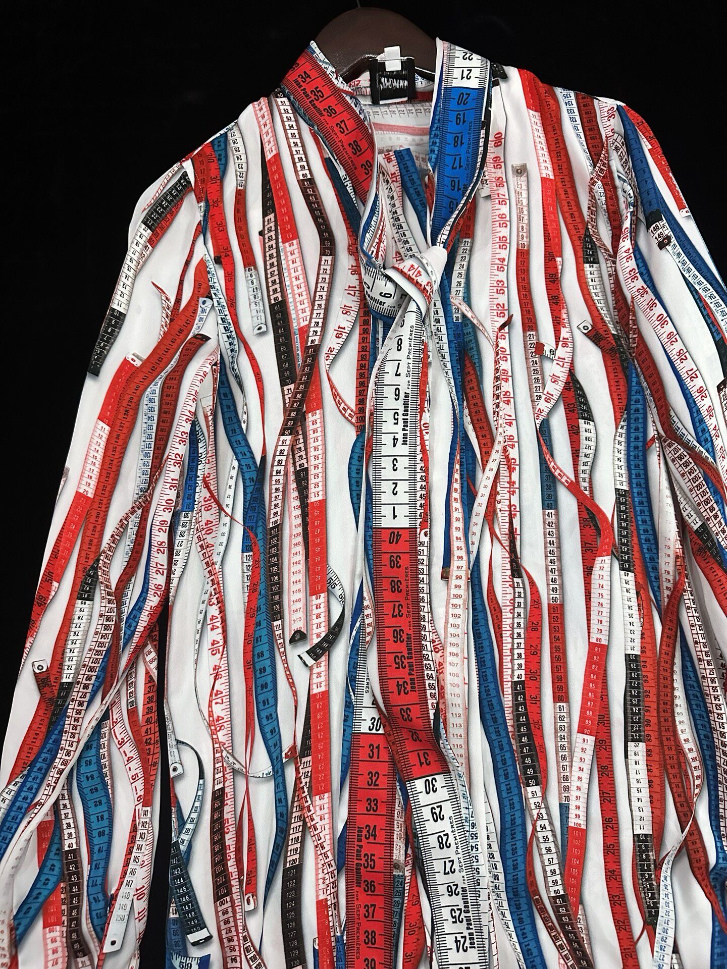 Jean Paul Gaultier Measuring Tape Shirt — label