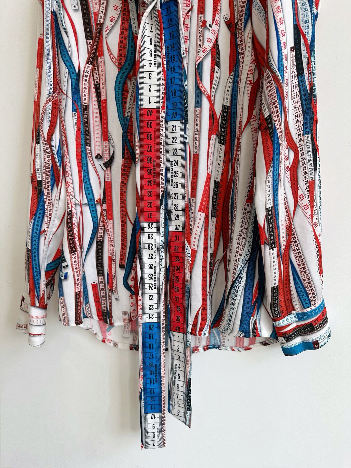 Jean Paul Gaultier Measuring Tape Shirt — detail
