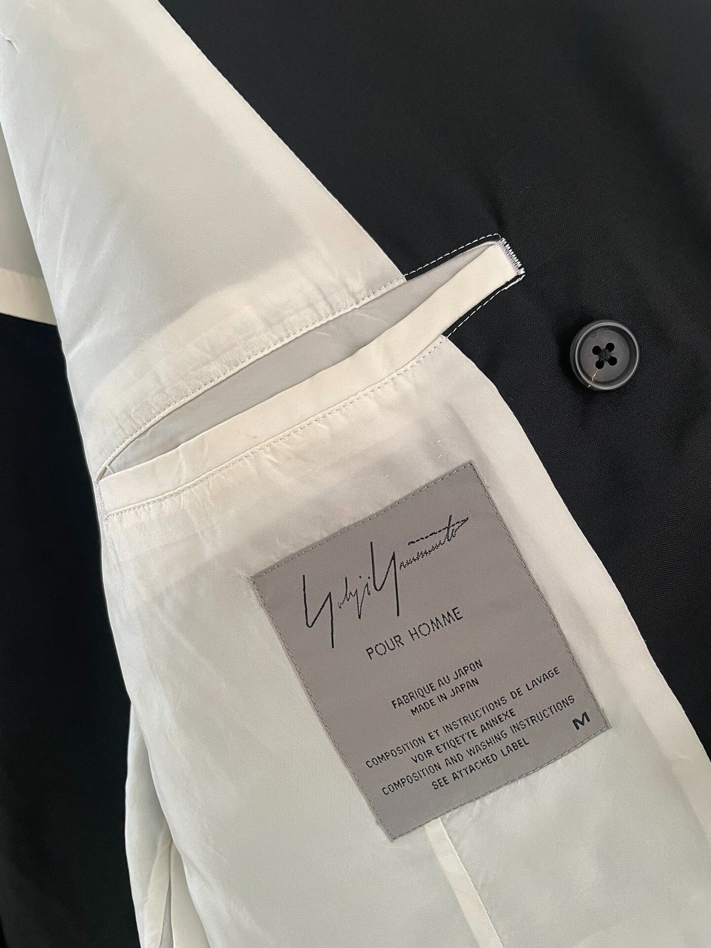 Yohji Yamamoto Pour Homme 94SS Jacket — label