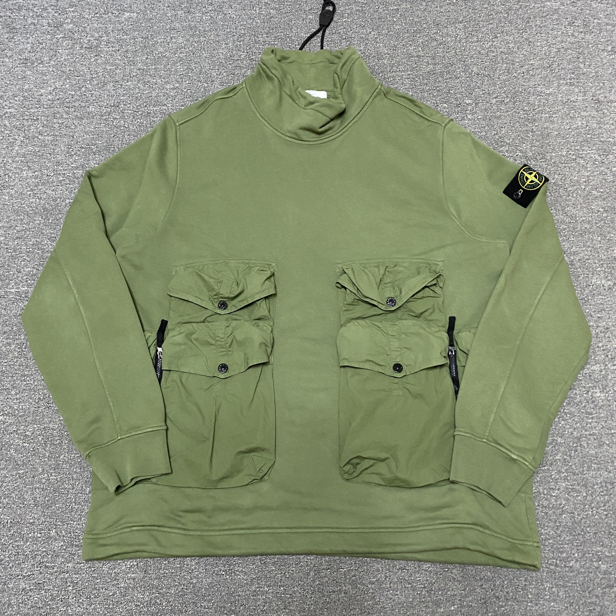 Stone Island High-Neck Pocket Sweatshirt