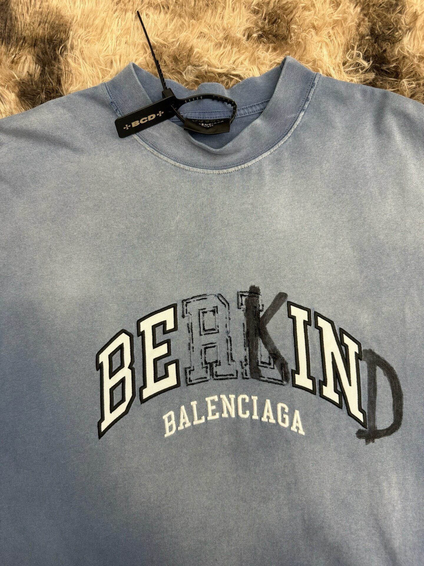 Balenciaga 23FW BERKIND Patch Tee — front