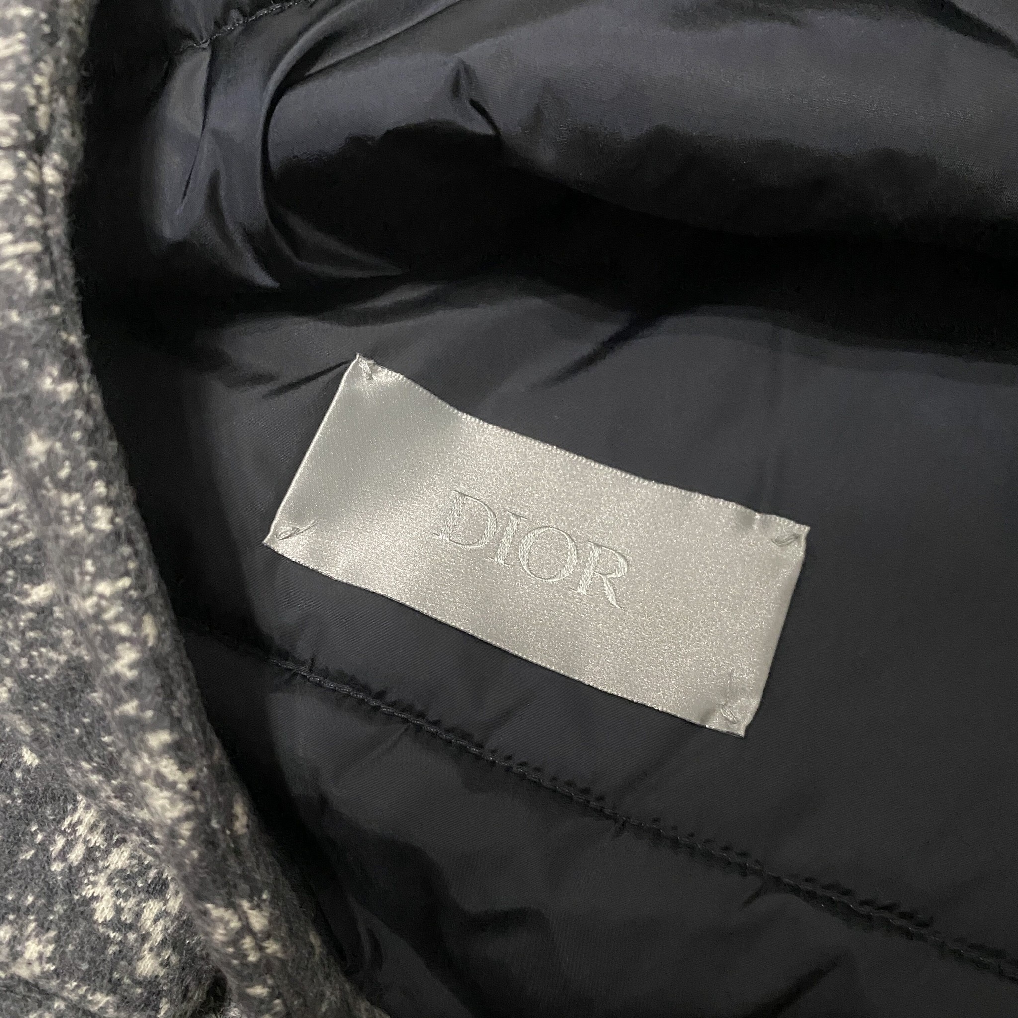 Dior Snow Logo Padded Jacket — back