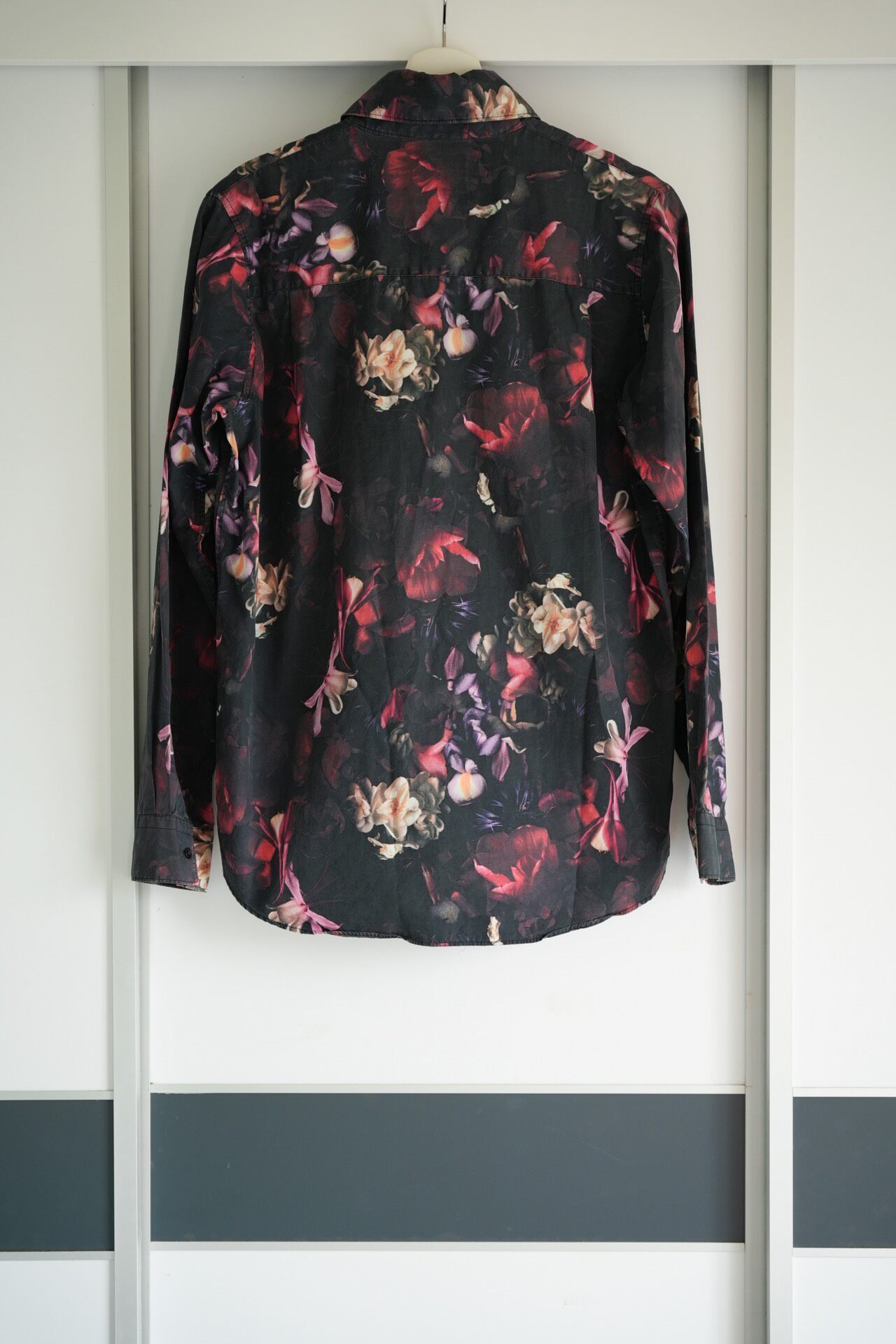 Lad Musician Vintage Floral Button Shirt — front