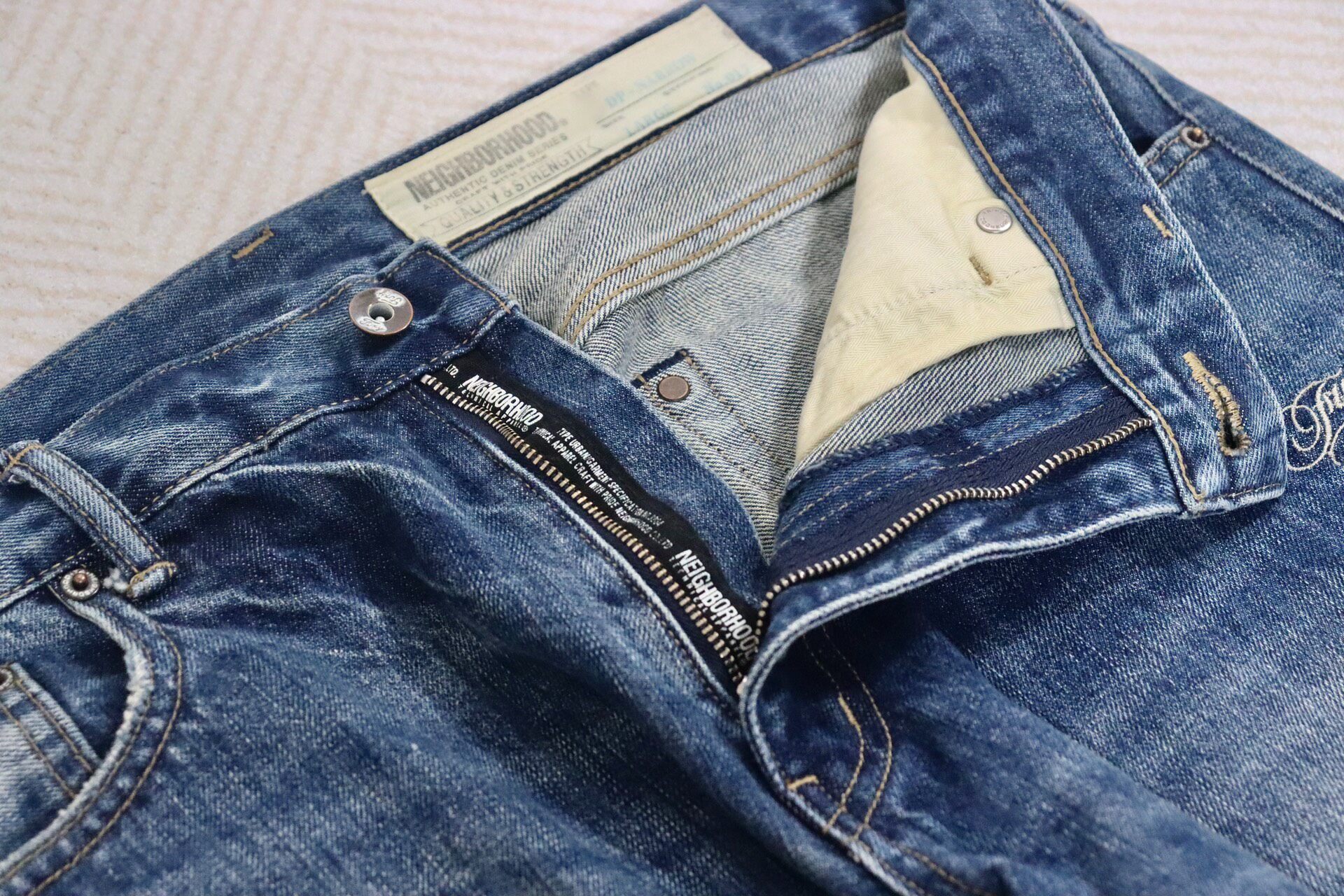 Neighborhood NBHD 17aw Savage Denim Jeans — label