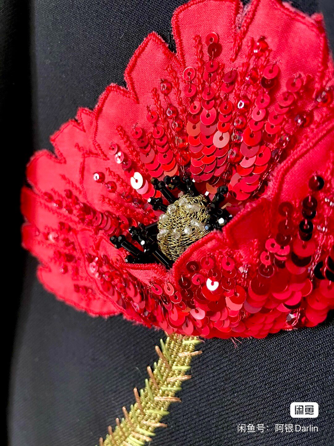Saint Laurent 15ss Embroidered Flower Blazer — back