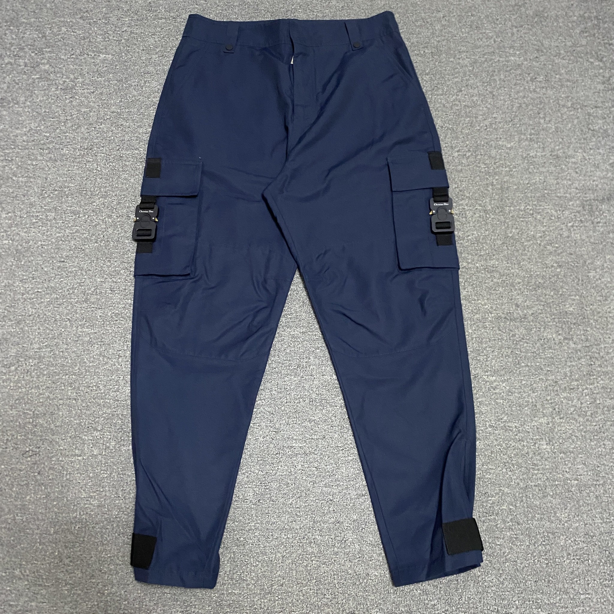 Dior Navy Nylon Cargo Pants