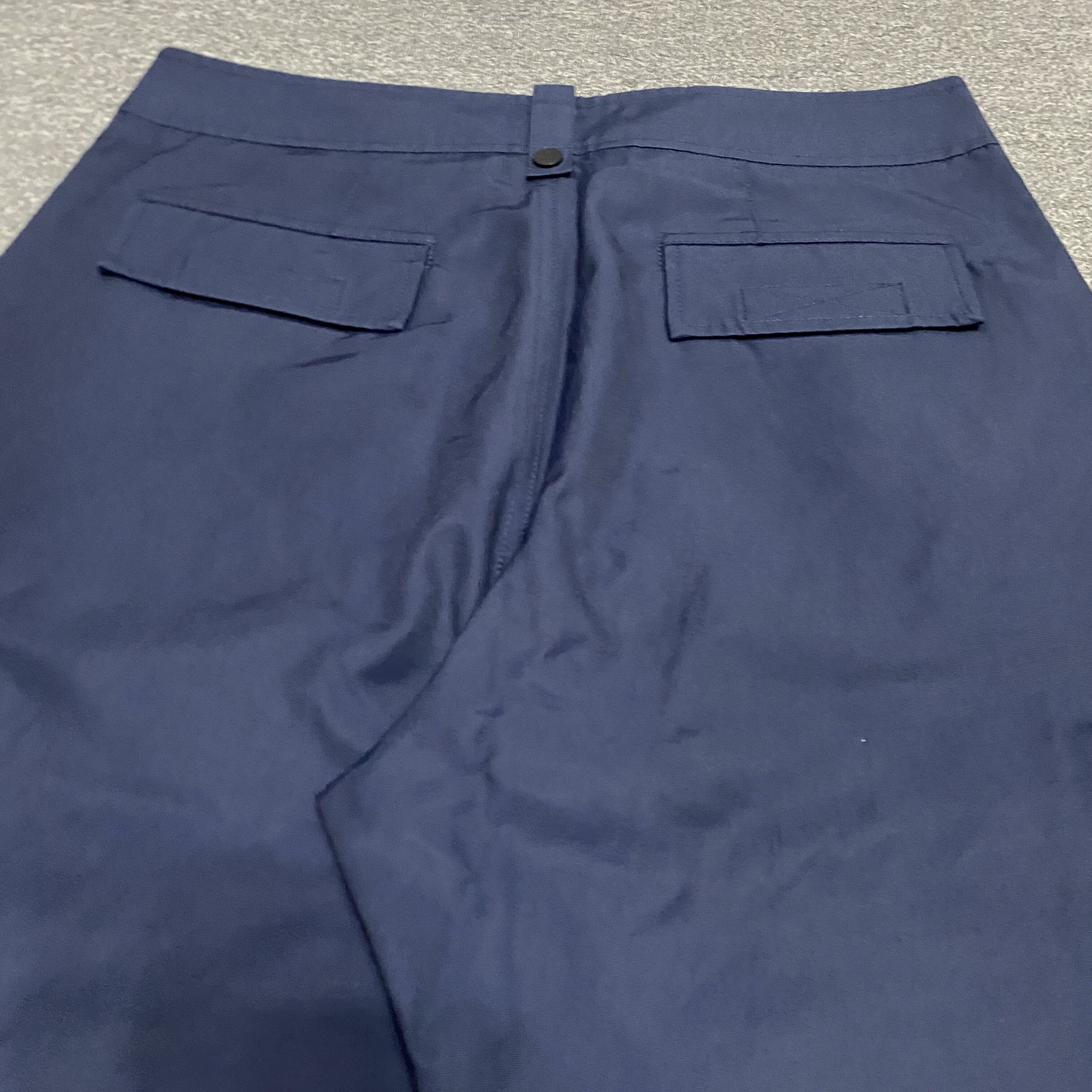 Dior Navy Nylon Cargo Pants — back